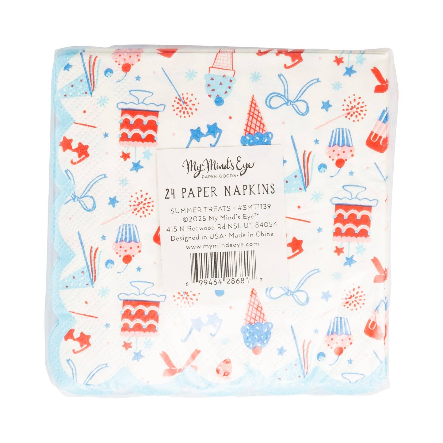 My Mind’s Eye - SMT1139 - Summertime Pattern Cocktail Napkin