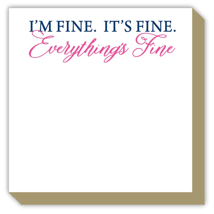 RosanneBeck Collections - I'm Fine. It's Fine. Everything Is Fine Luxe Pad