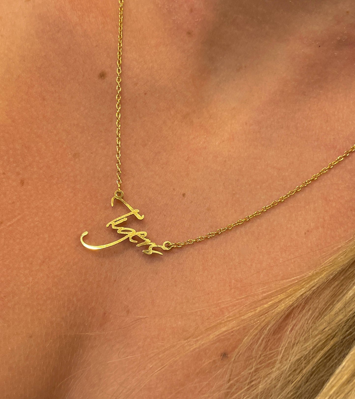 Steele Sloan Designs - Tigers Name Necklace - Tigers Gift - Auburn, Clemson, LSU