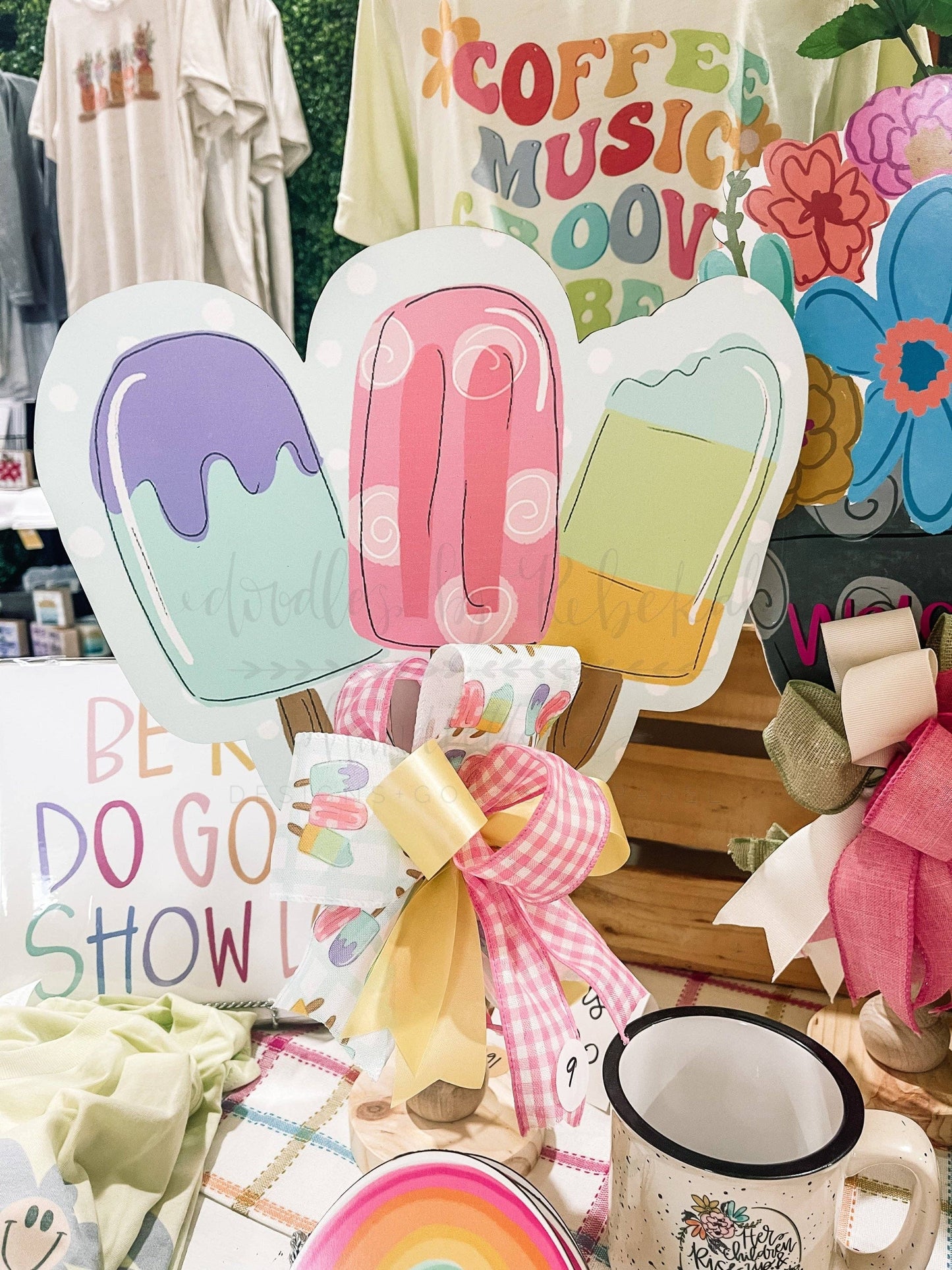 Doodles By Rebekah - Popsicle Doorhanger/Topper/Attachment: 8-inch Large Attachment