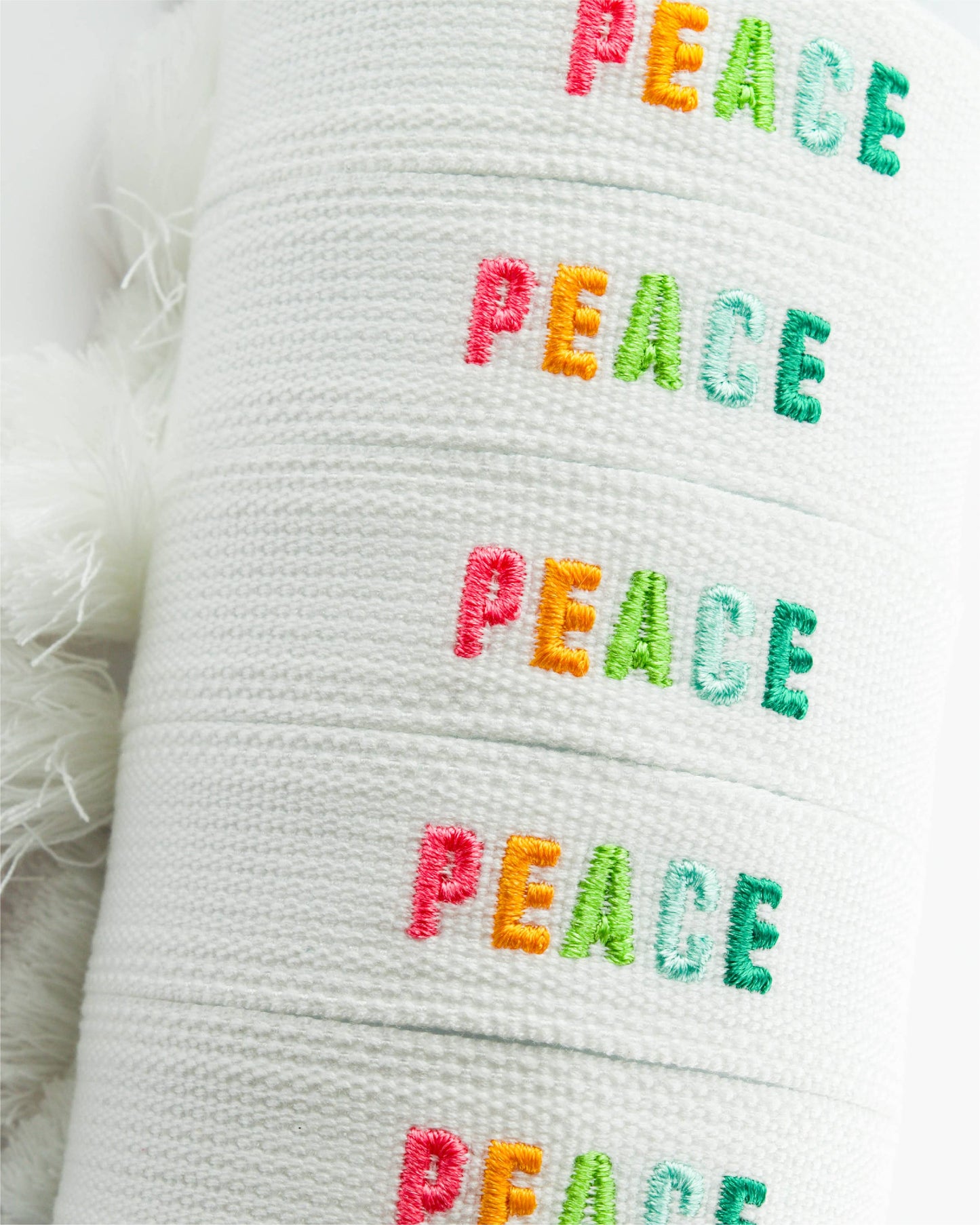 Cleary Lane - Colorful Embroidered Bracelets: Hot Pink | Be Kind