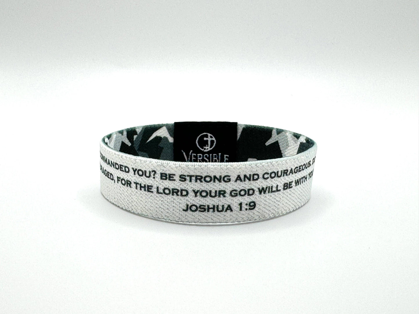Versible - Stone Camo / Joshua 1:9 Wristband: Large