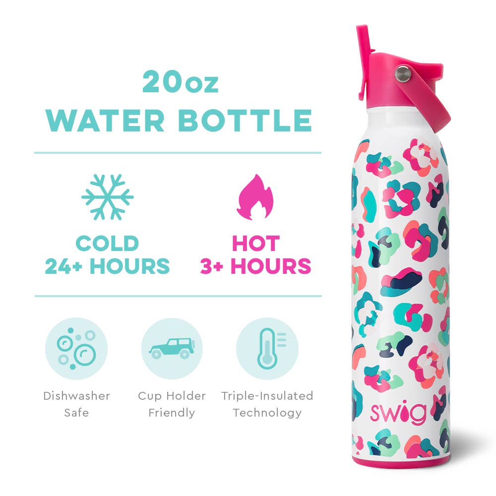 Swig Life - Party Animal Flip + Sip Water Bottle (20oz)