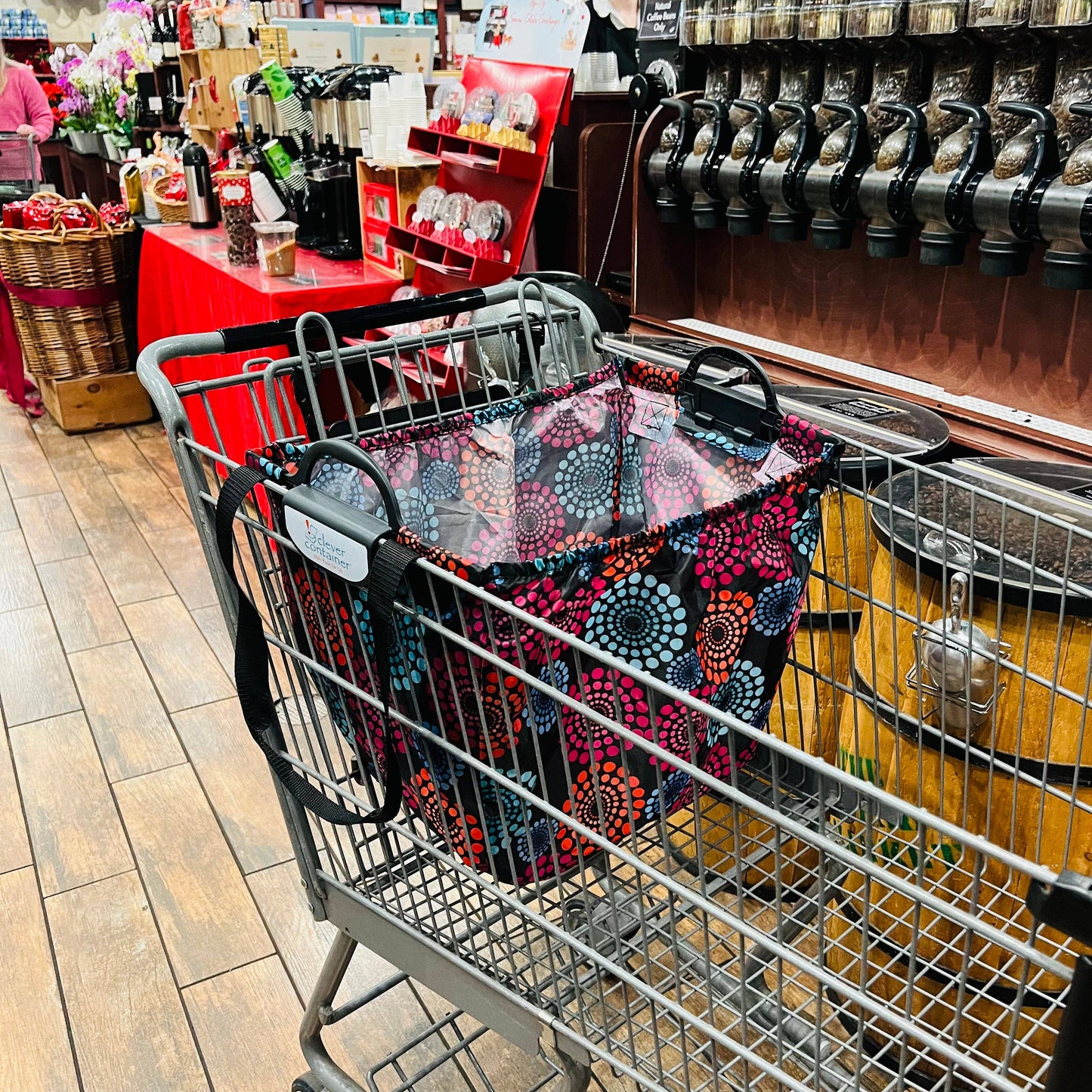 RoomForLife - Clever Shopper - Reusable Shopping Cart Bag: Bright Lights