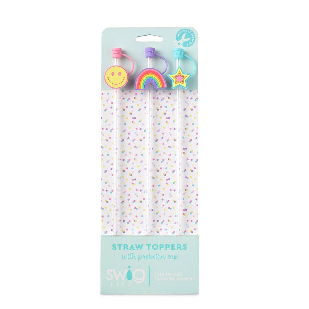 Swig Life - Oh Happy Day Straw Topper Set