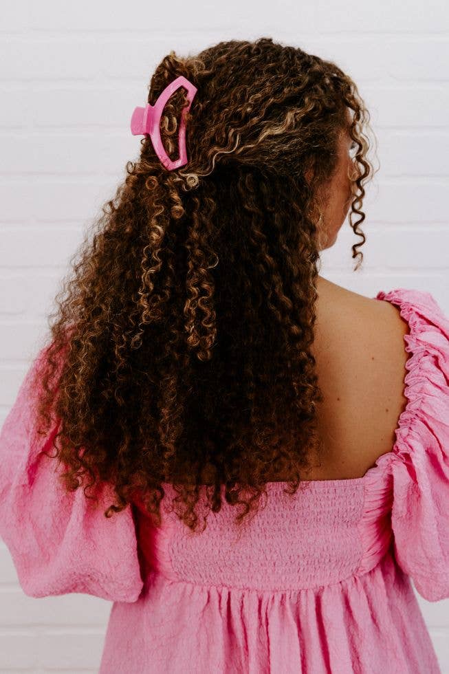 TELETIES - Open Peonies Please Medium Hair Clip