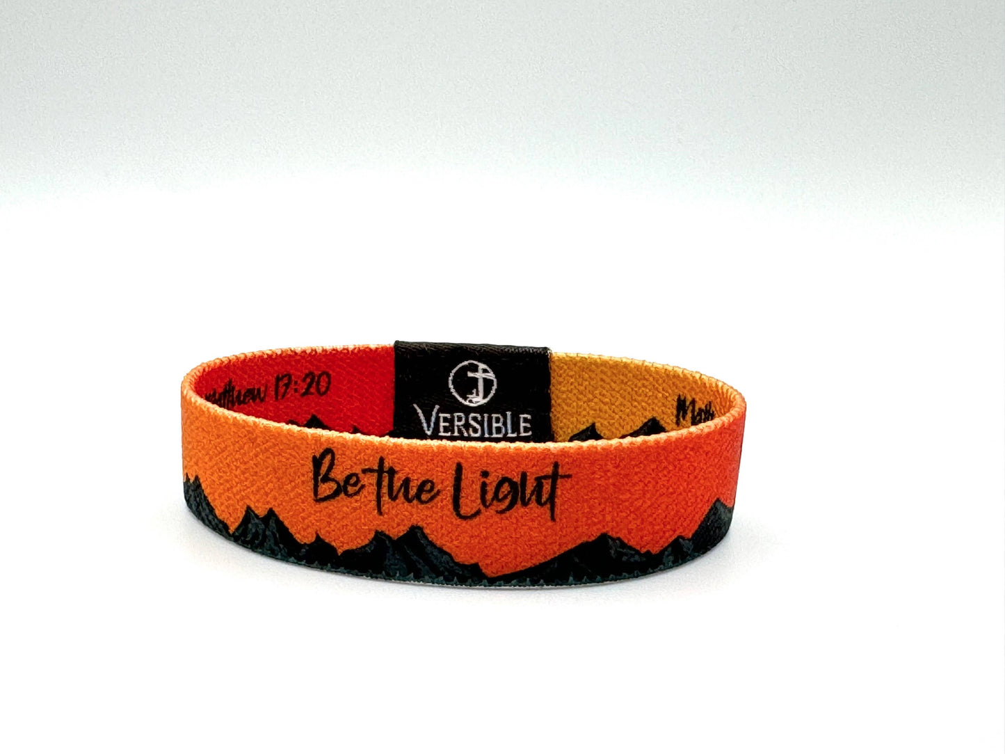 Versible - Sunrise / Matthew 5:16 & Matthew 17:20 Wristband: Medium