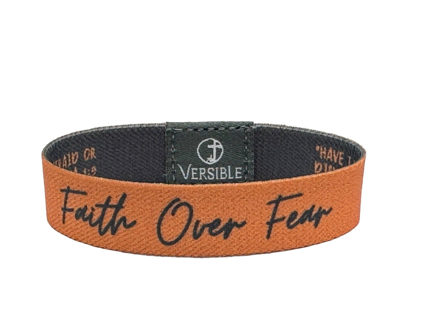 Versible - Solid Truths Collection: Large / Peach - Faith Over Fear
