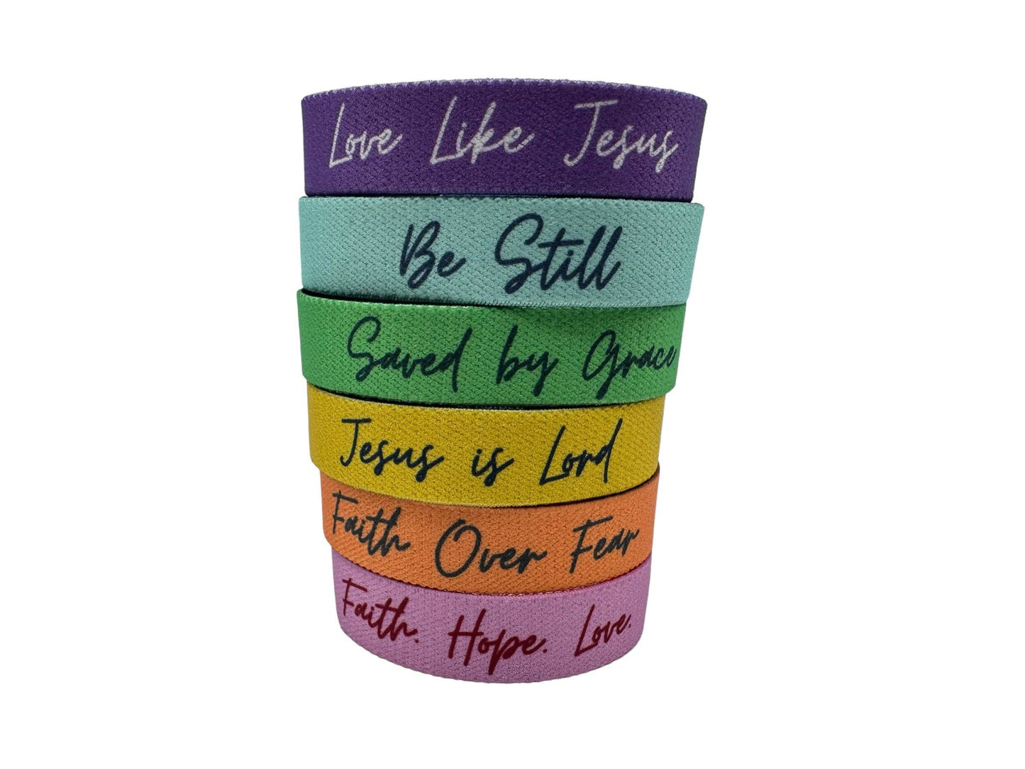 Versible - Solid Truths Collection: Large / Peach - Faith Over Fear