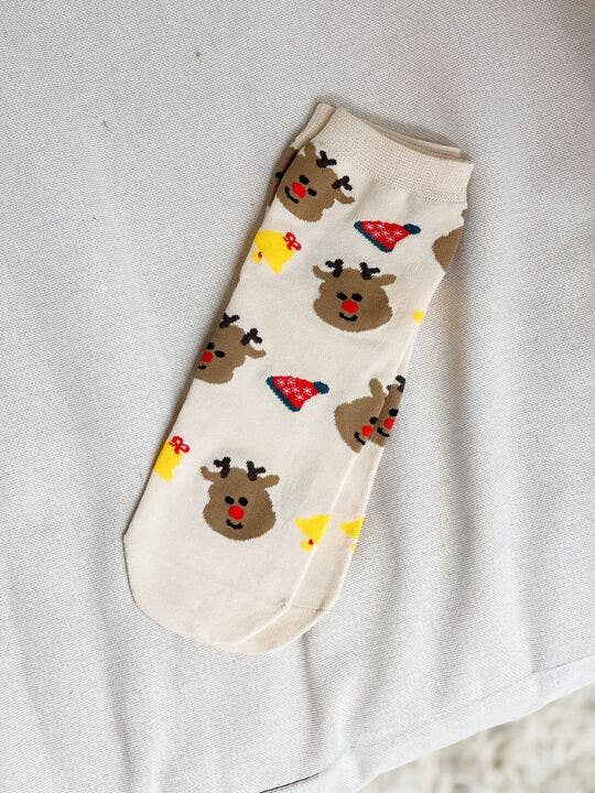 Christmas Printed Crew Socks