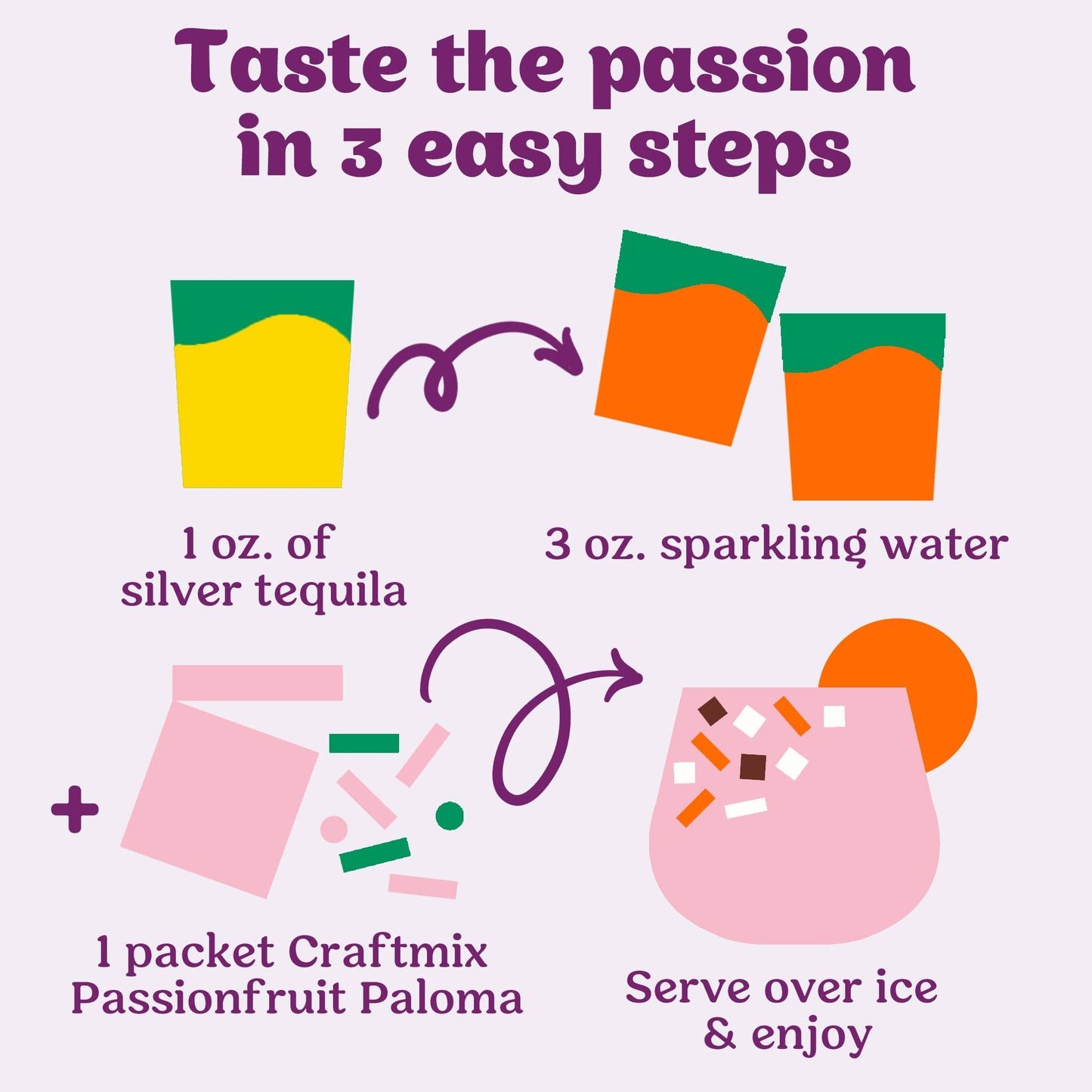 Craftmix - Passionfruit Paloma Cocktail / Mocktail Mixer