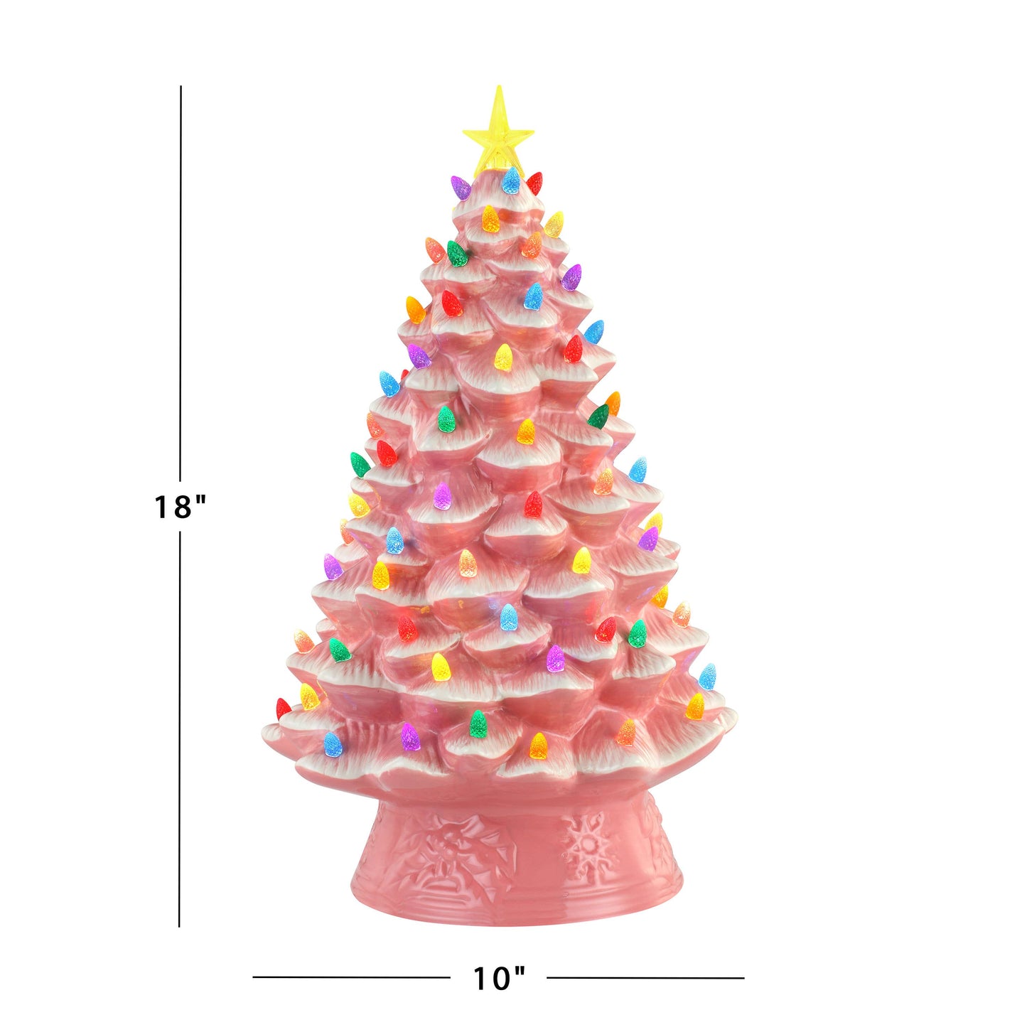 18" Nostalgic Tree - Pink