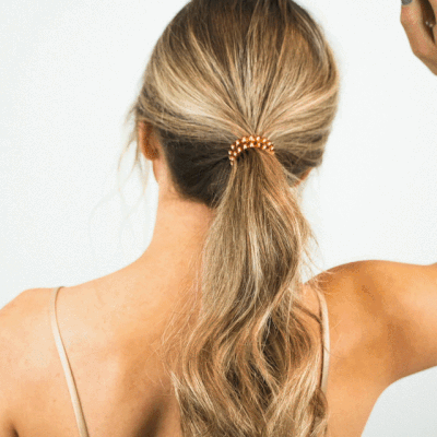 TELETIES - Spiral Hair Coils | Small | Party People Hair Ties