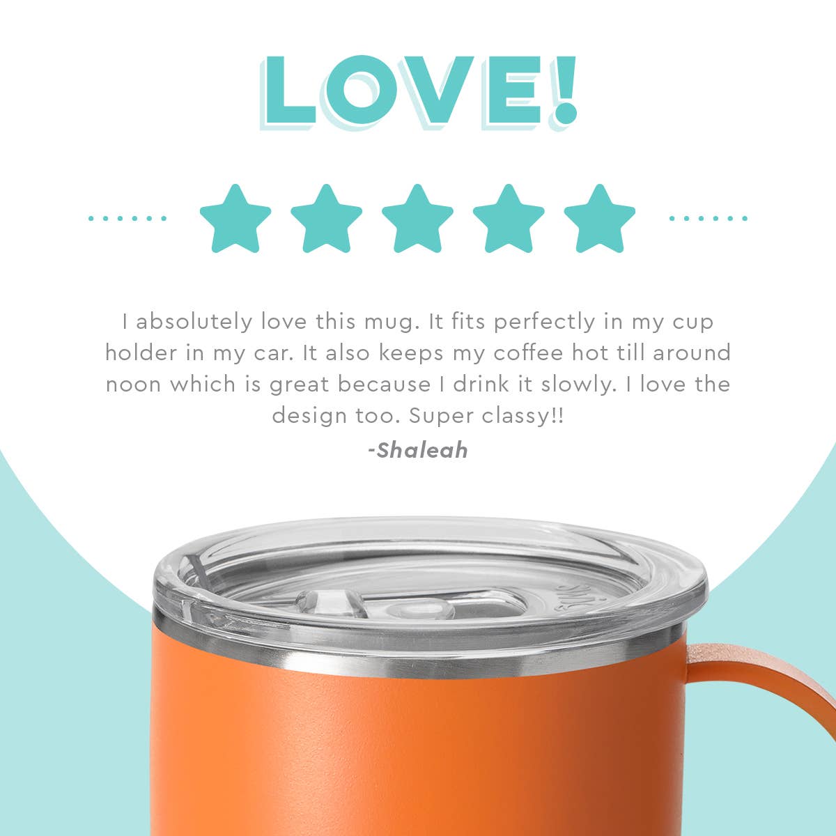 Swig Life - Orange Travel Mug (18oz)