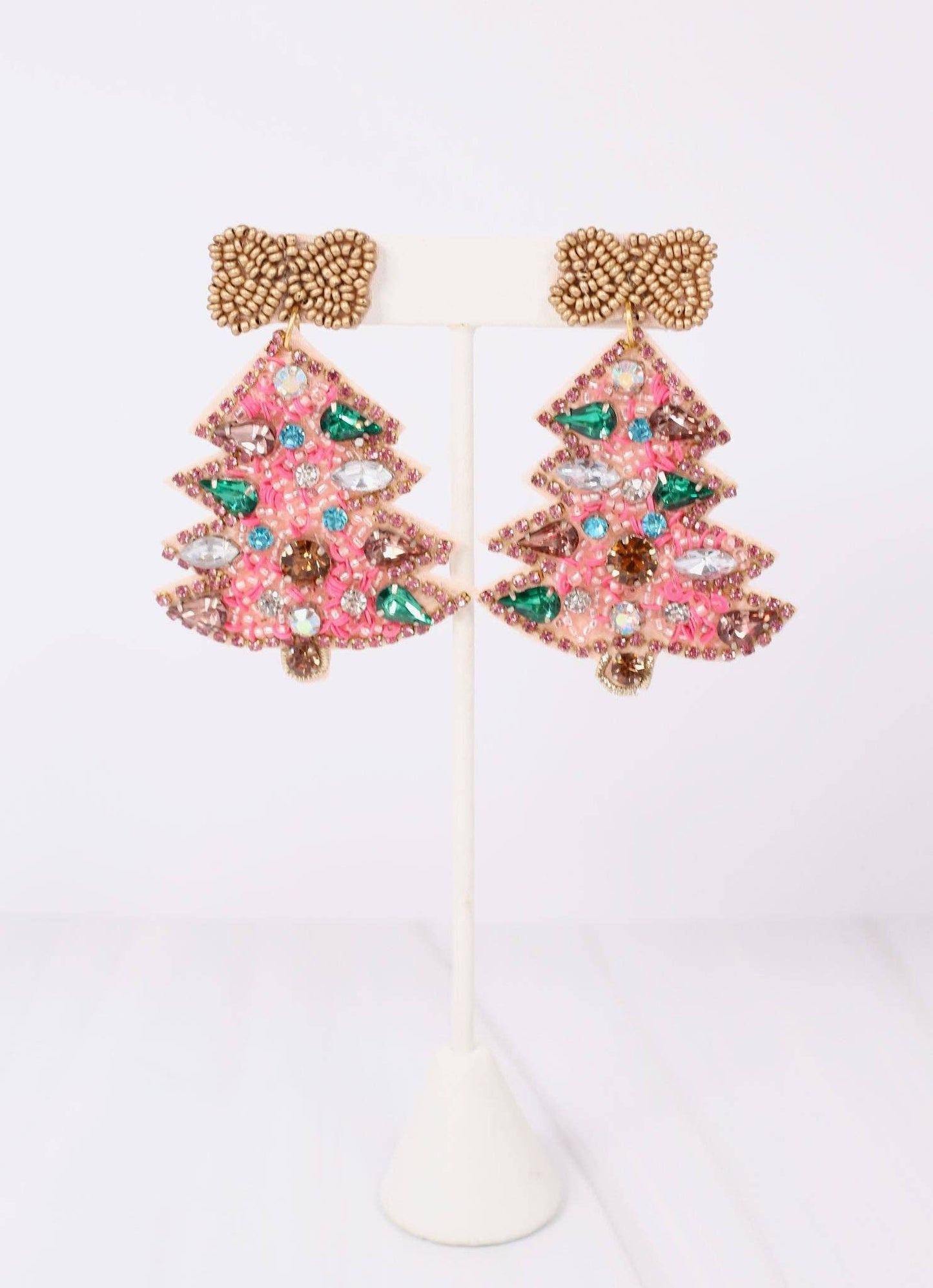 Fa La La Christmas Tree Earring PINK