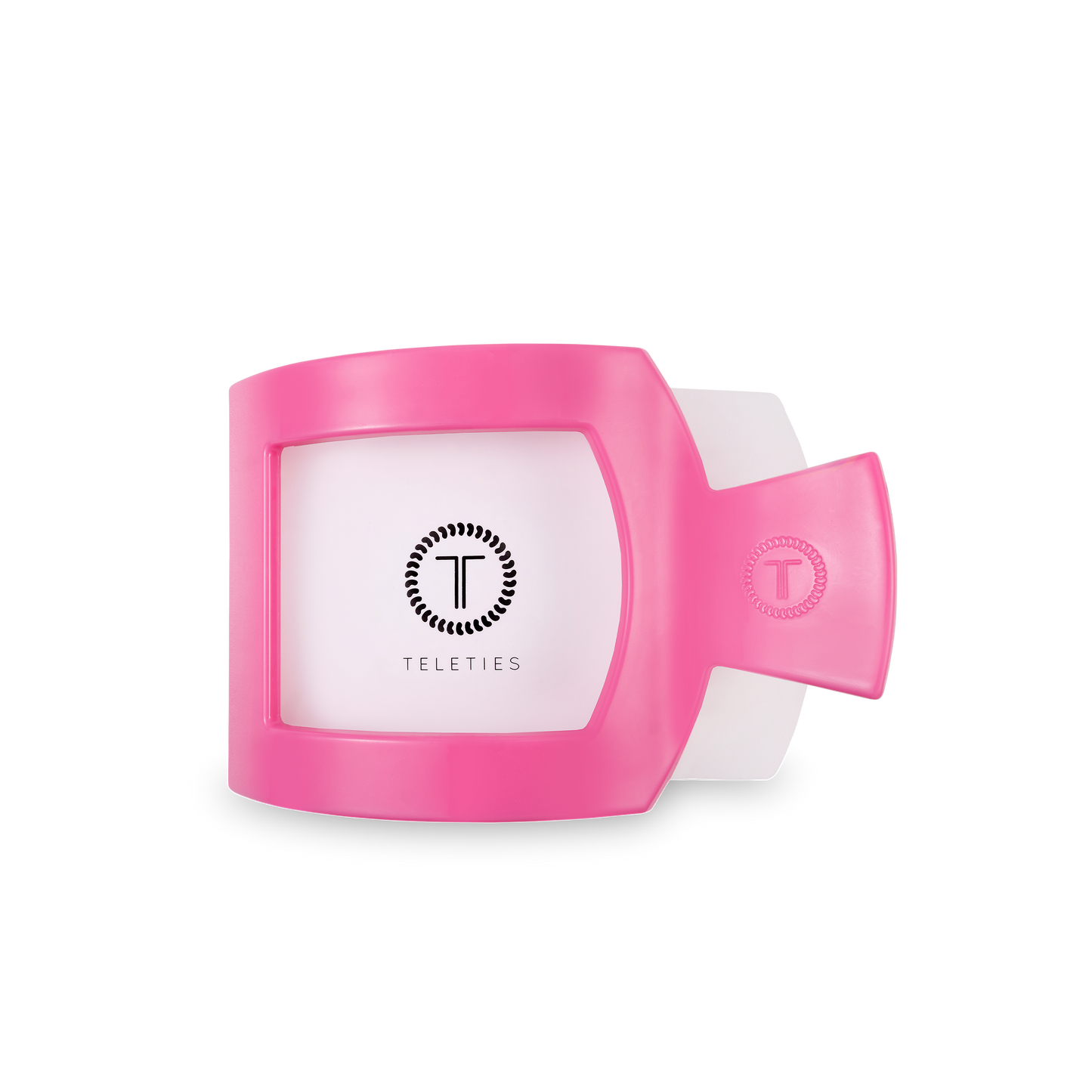 TELETIES - Paradise Pink Medium Flat Square Hair Clip