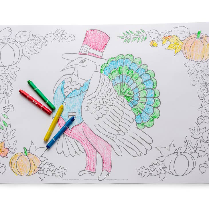 Coloring Place Mats | Thanksgiving