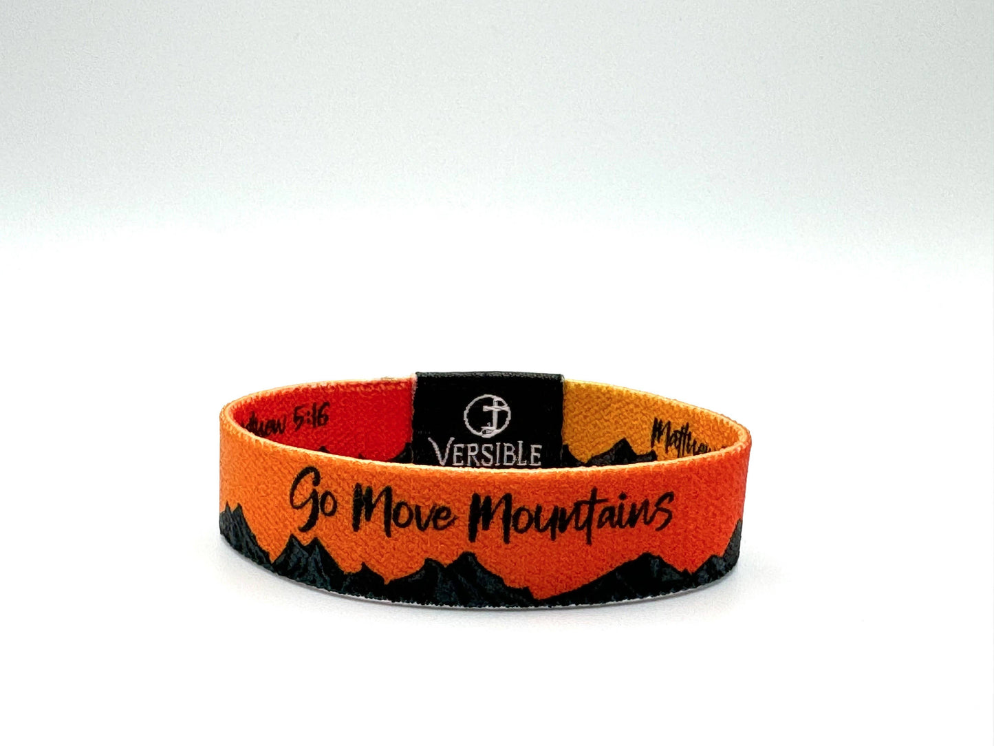 Versible - Sunrise / Matthew 5:16 & Matthew 17:20 Wristband: Medium