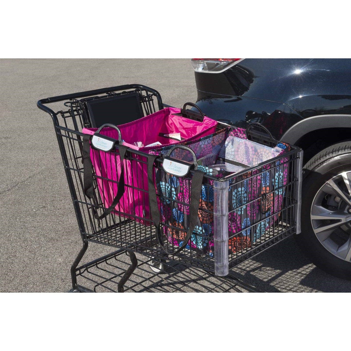RoomForLife - Clever Shopper - Reusable Shopping Cart Bag: Bright Lights