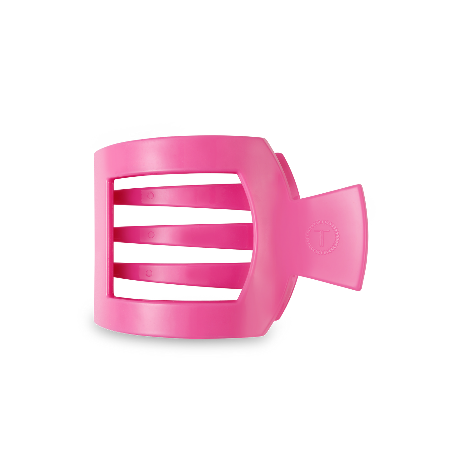 TELETIES - Paradise Pink Medium Flat Square Hair Clip