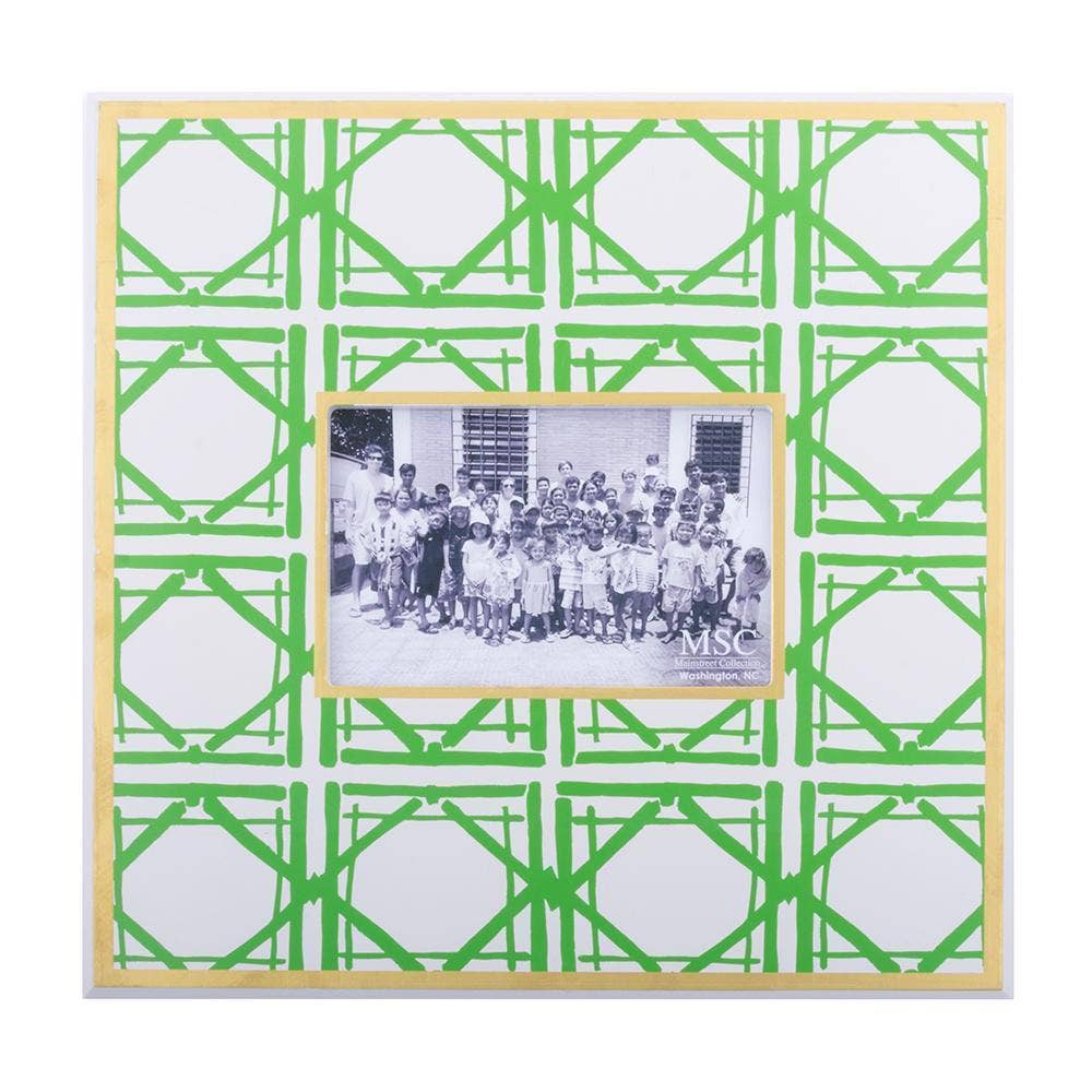 Pattern Picture Frame: Green Bamboo