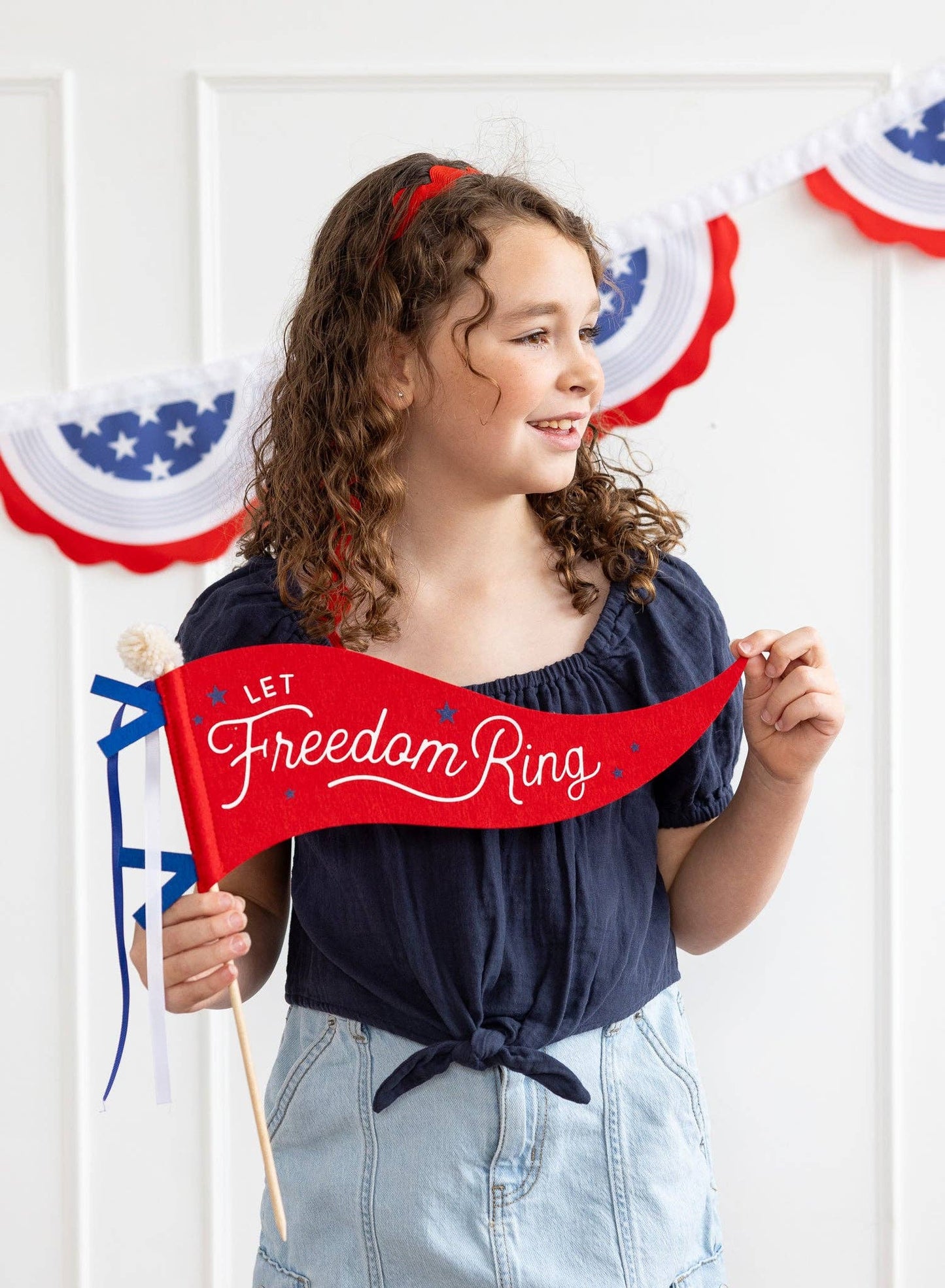 My Mind’s Eye - SSP1115 - Let Freedom Ring Felt Pennant Banner
