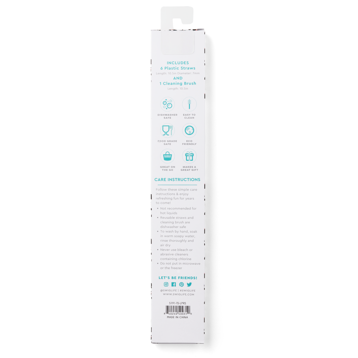 Swig Life - Luxy Leopard + Blush Reusable Straw Set