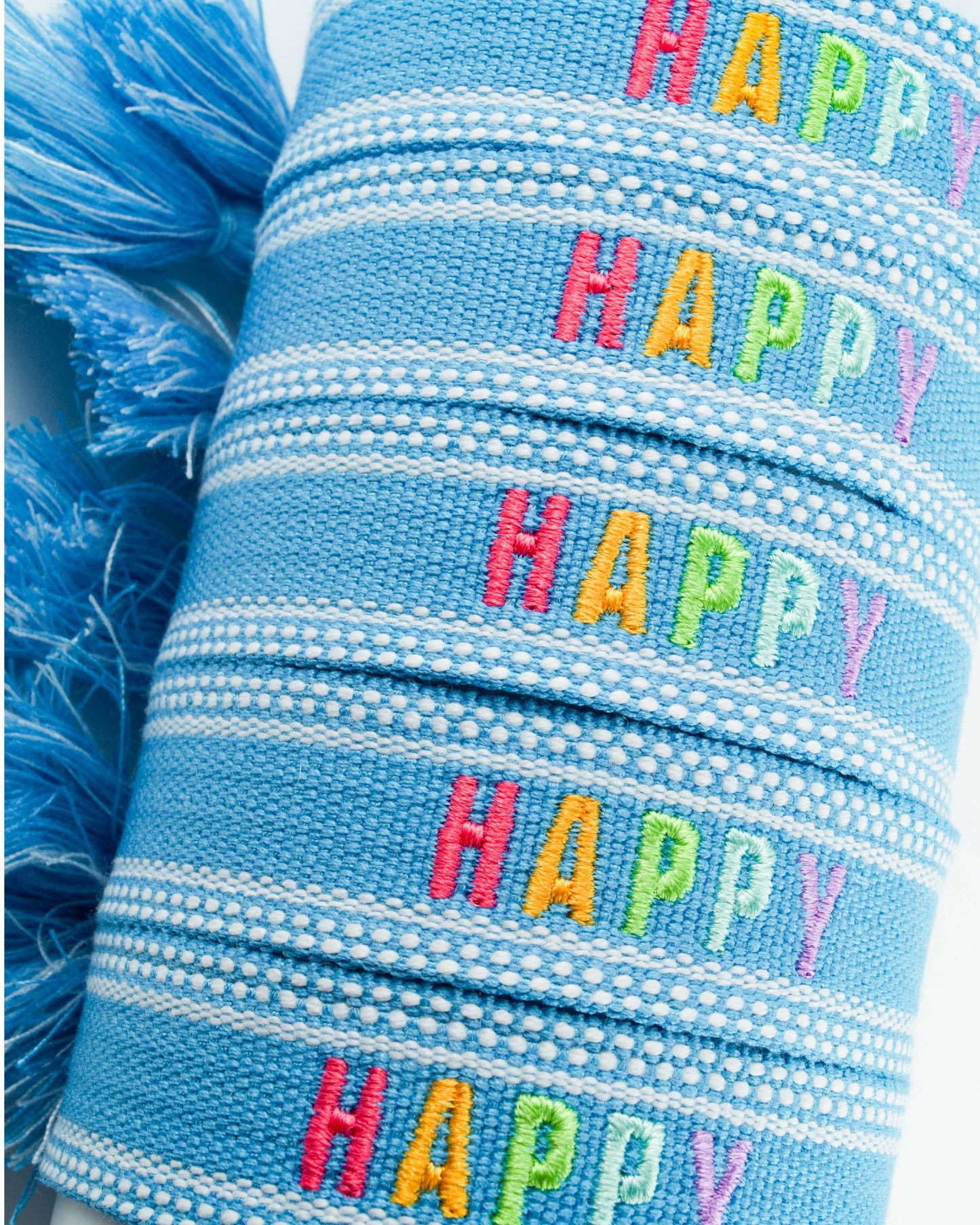 Cleary Lane - Colorful Embroidered Bracelets: Hot Pink | Be Kind