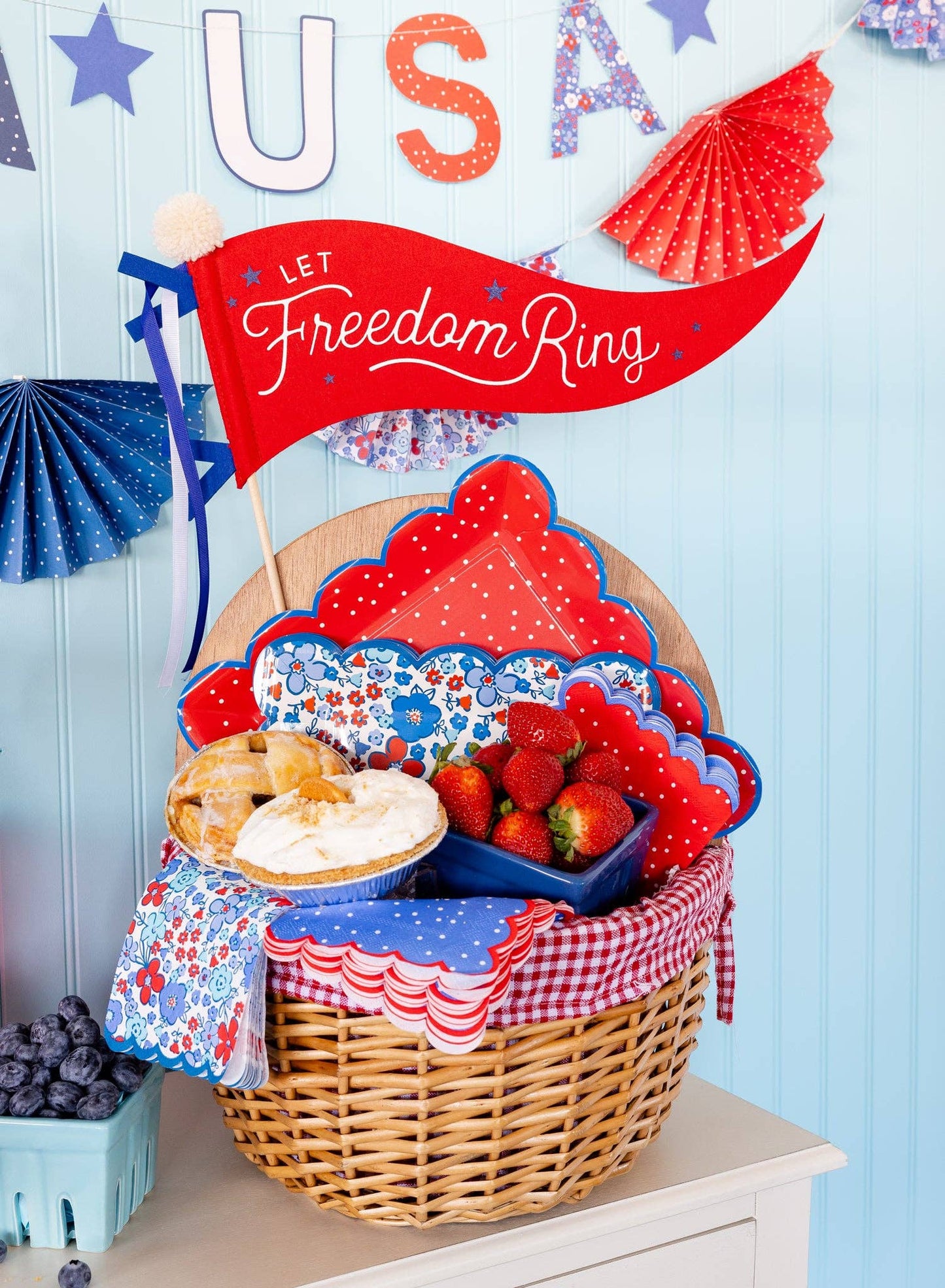 My Mind’s Eye - SSP1115 - Let Freedom Ring Felt Pennant Banner