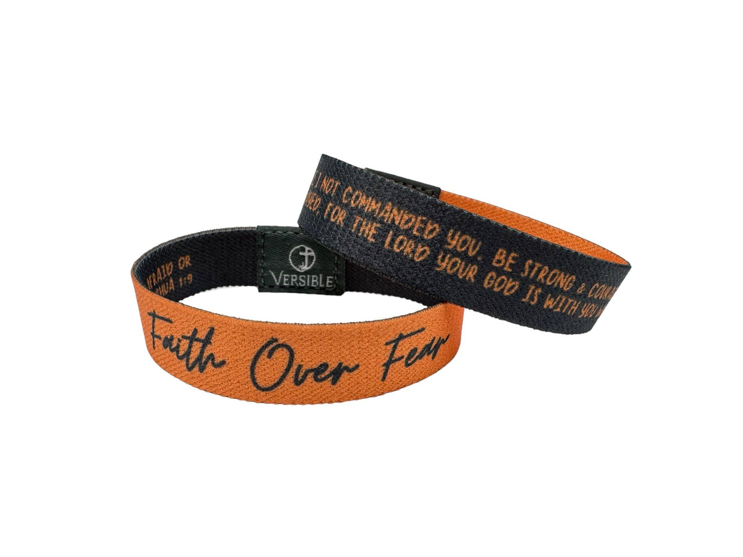 Versible - Solid Truths Collection: Large / Peach - Faith Over Fear