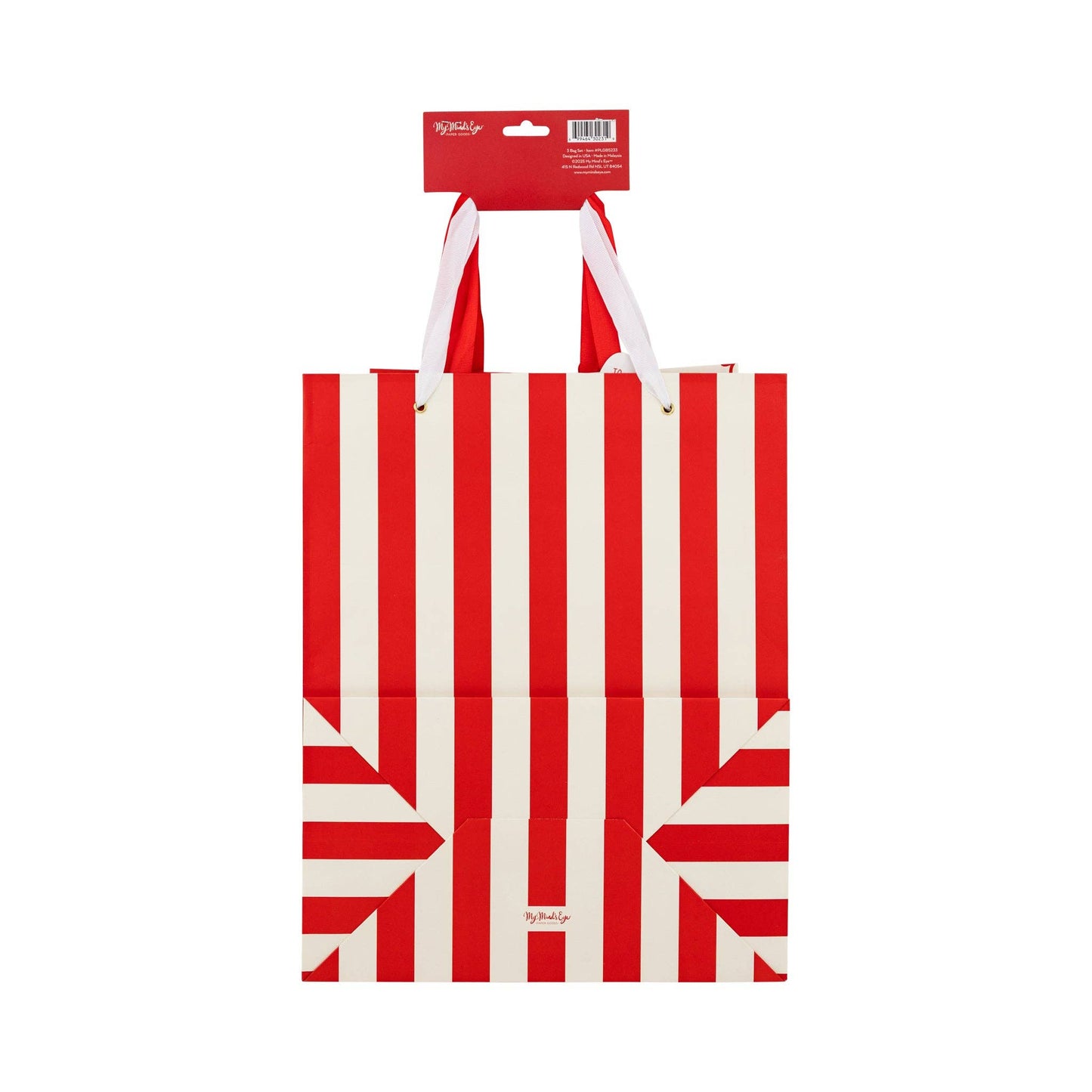 My Mind’s Eye - PLGBS233 - Christmas Bows Gift Bag Set