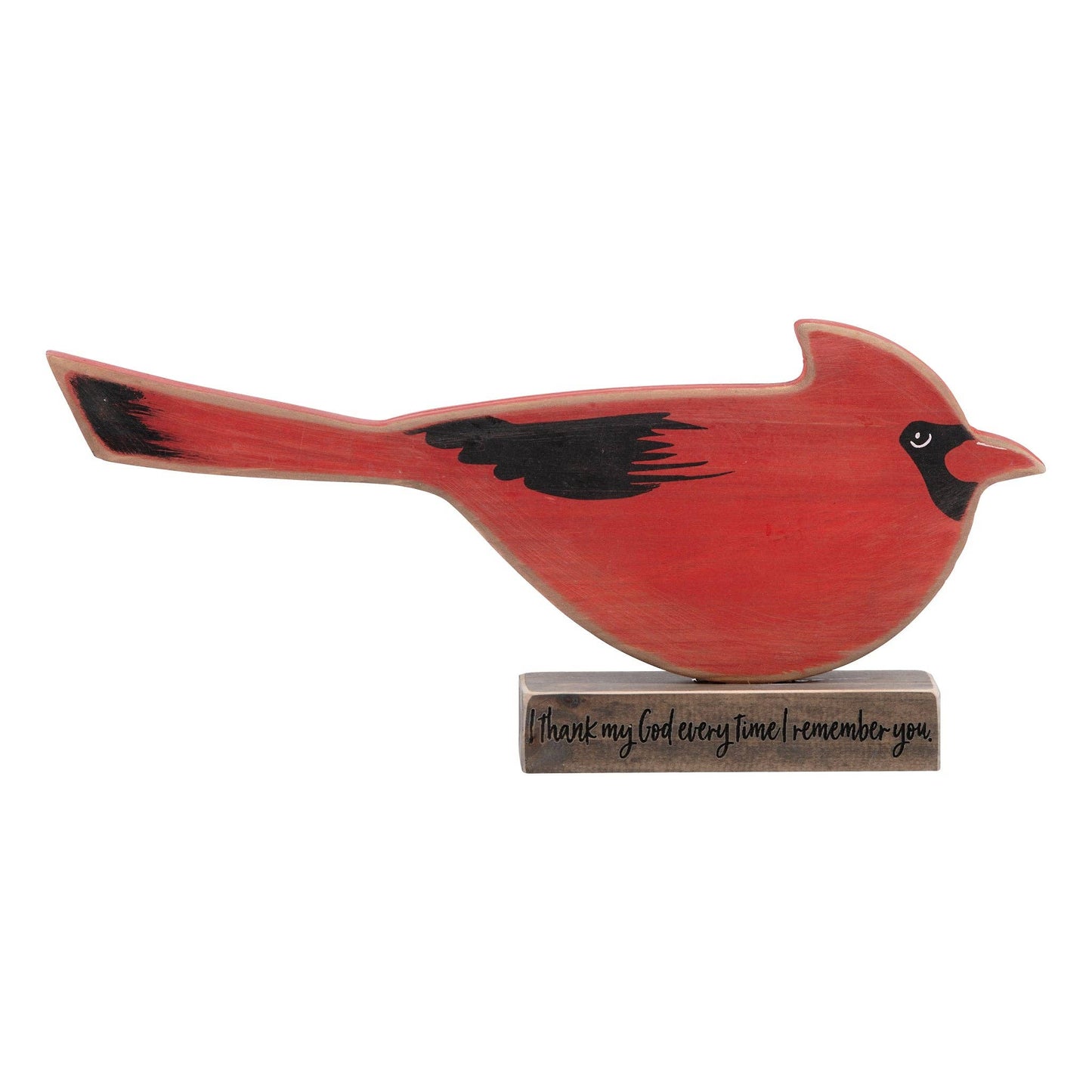Glory Haus - I Thank My God Wood Red Bird: 5.375x12 / 2