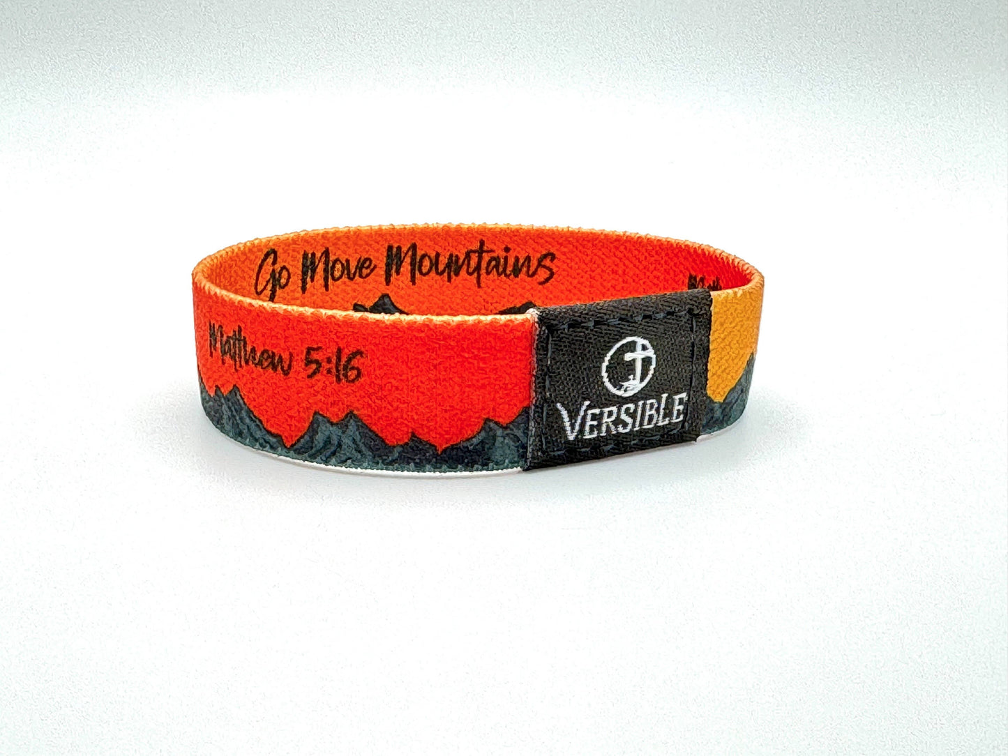 Versible - Sunrise / Matthew 5:16 & Matthew 17:20 Wristband: Medium