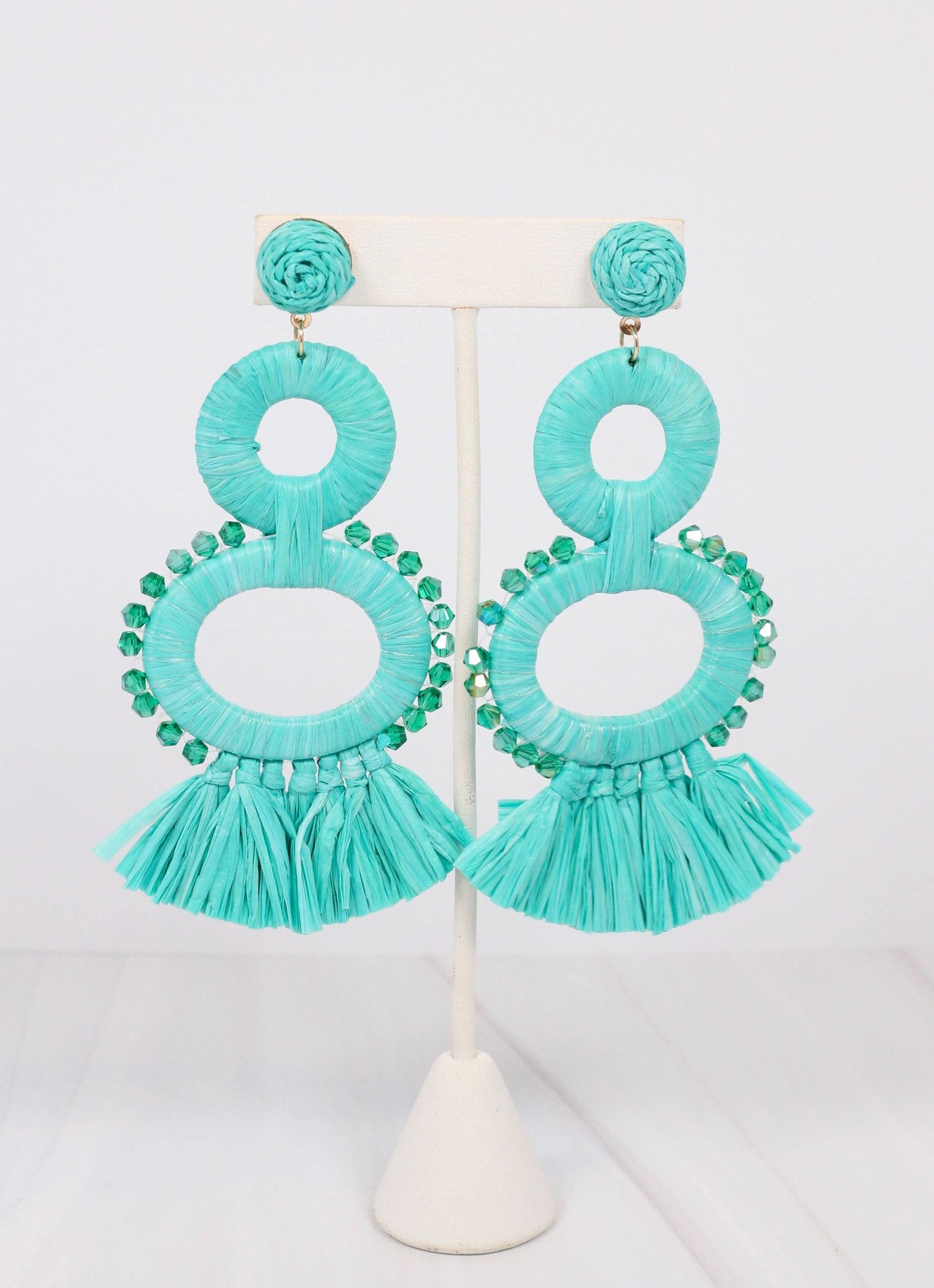 Caroline Hill - Cabana Drop Earring TURQUOISE