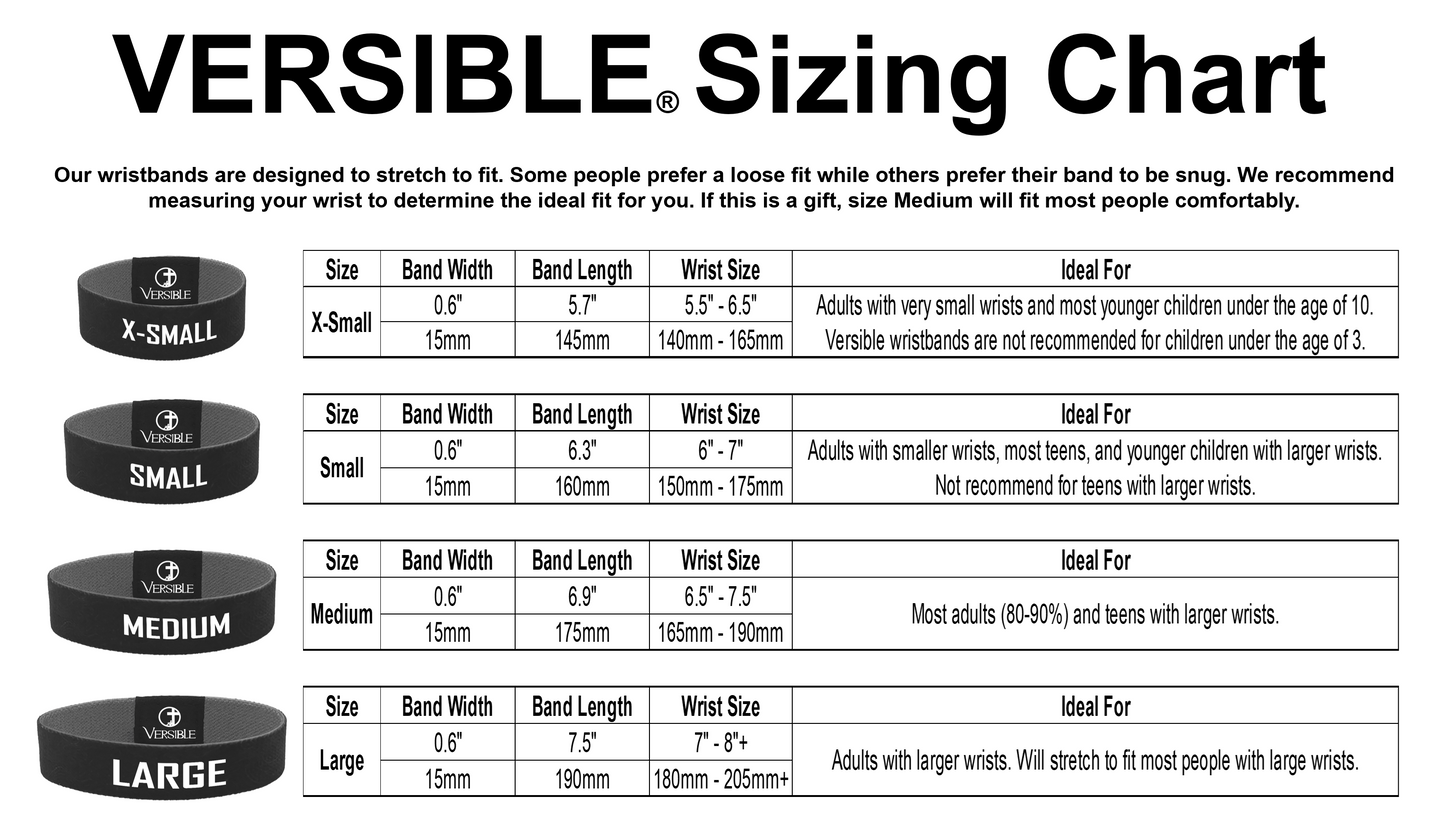 Versible - Stone Camo / Joshua 1:9 Wristband: Small