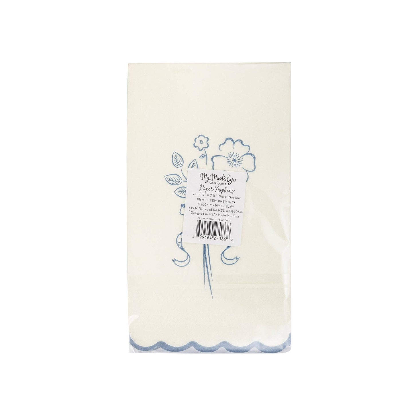 My Mind’s Eye- Pembroke Flower Paper Dinner Napkin