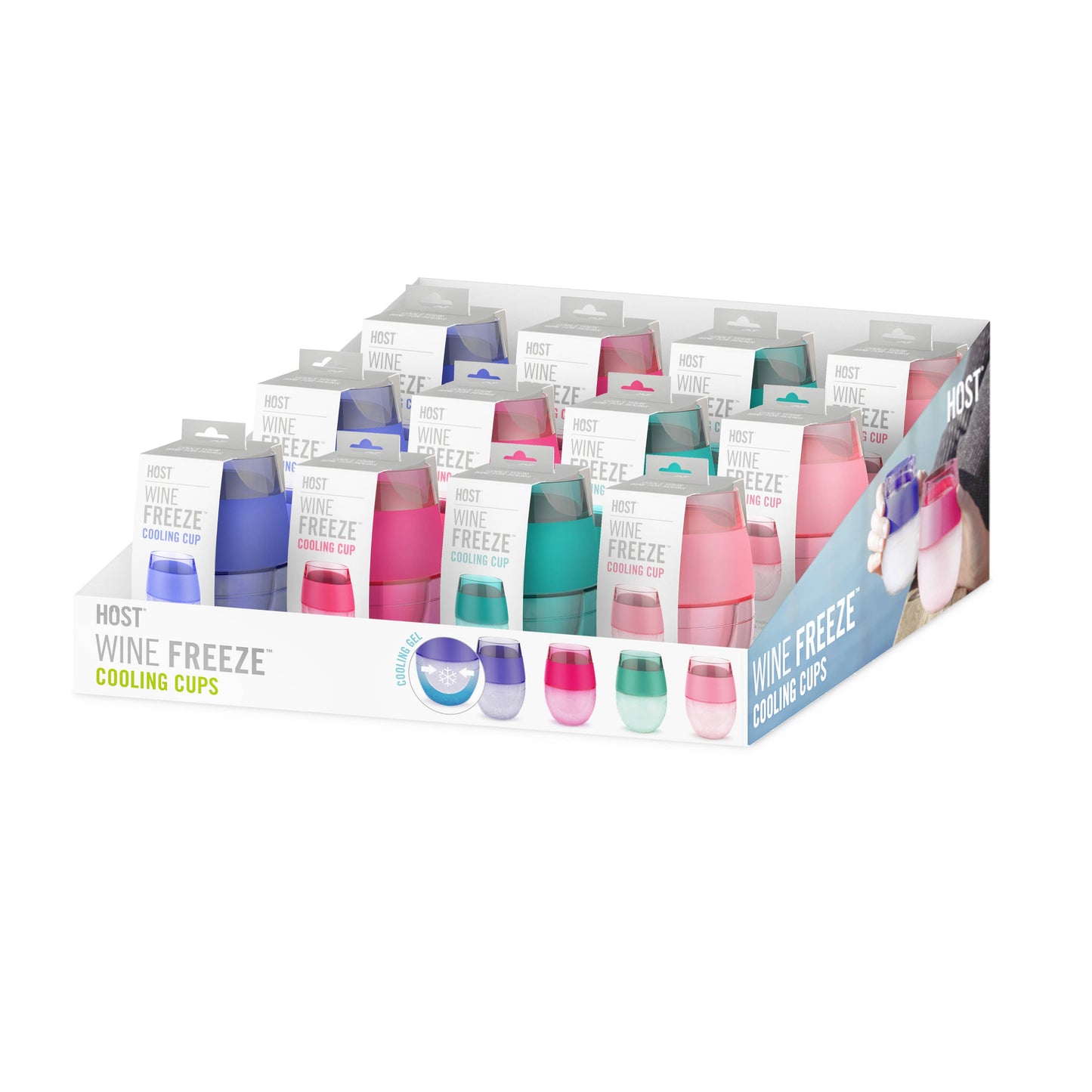 Wine FREEZE™ Cooling Cups | Translucent Colors