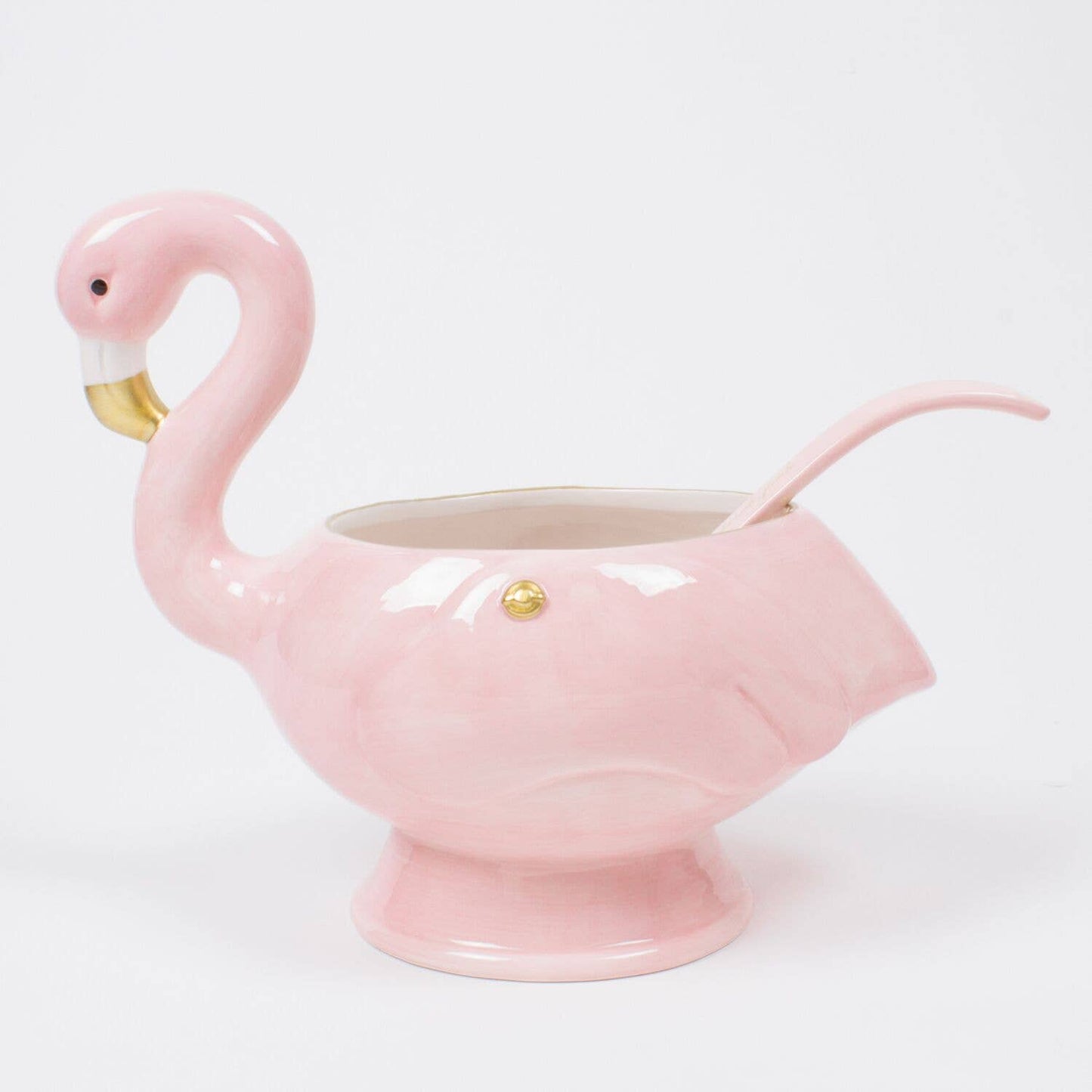 8 Oak Lane - Flamingo Punch Bowl & Ladle