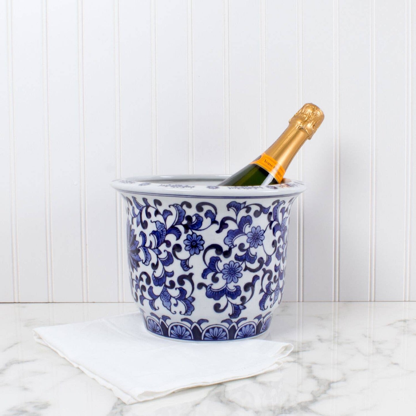 8 Oak Lane - Blue Chinoiserie Planter - Small