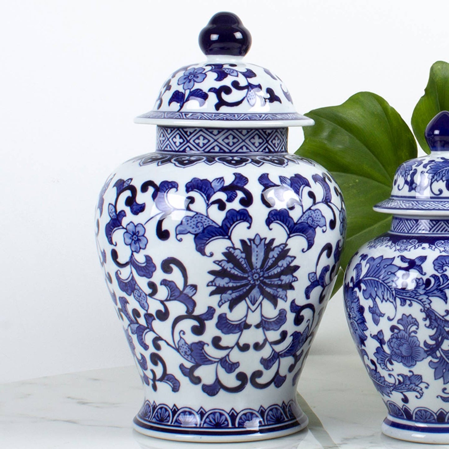 8 Oak Lane - Blue Chinoiserie Ginger Jar - Extra Large
