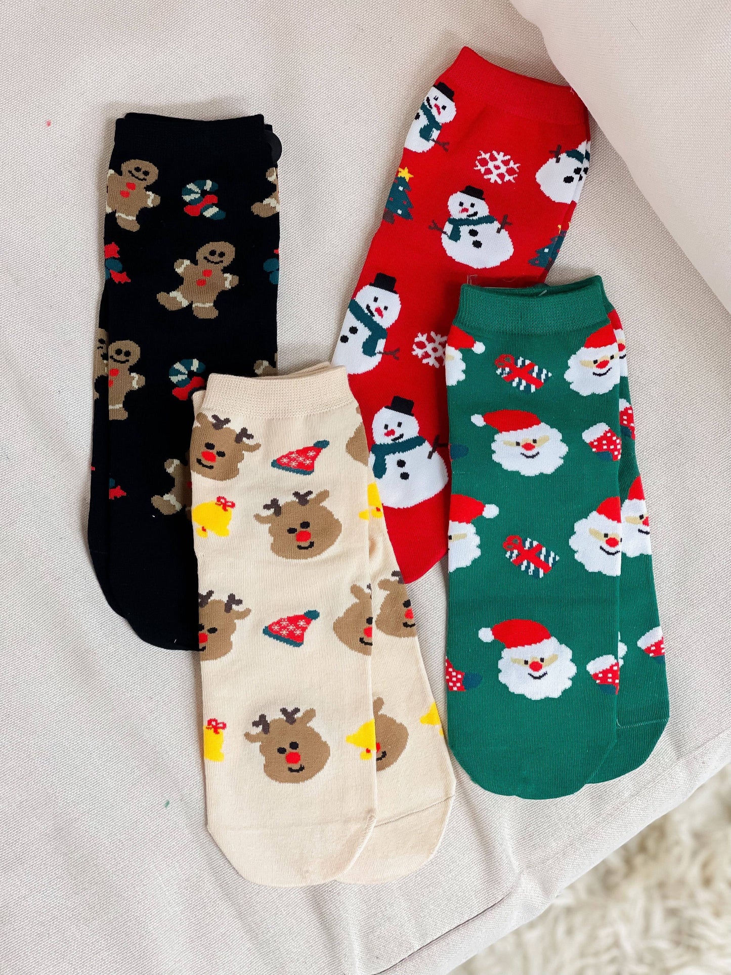 Christmas Printed Crew Socks