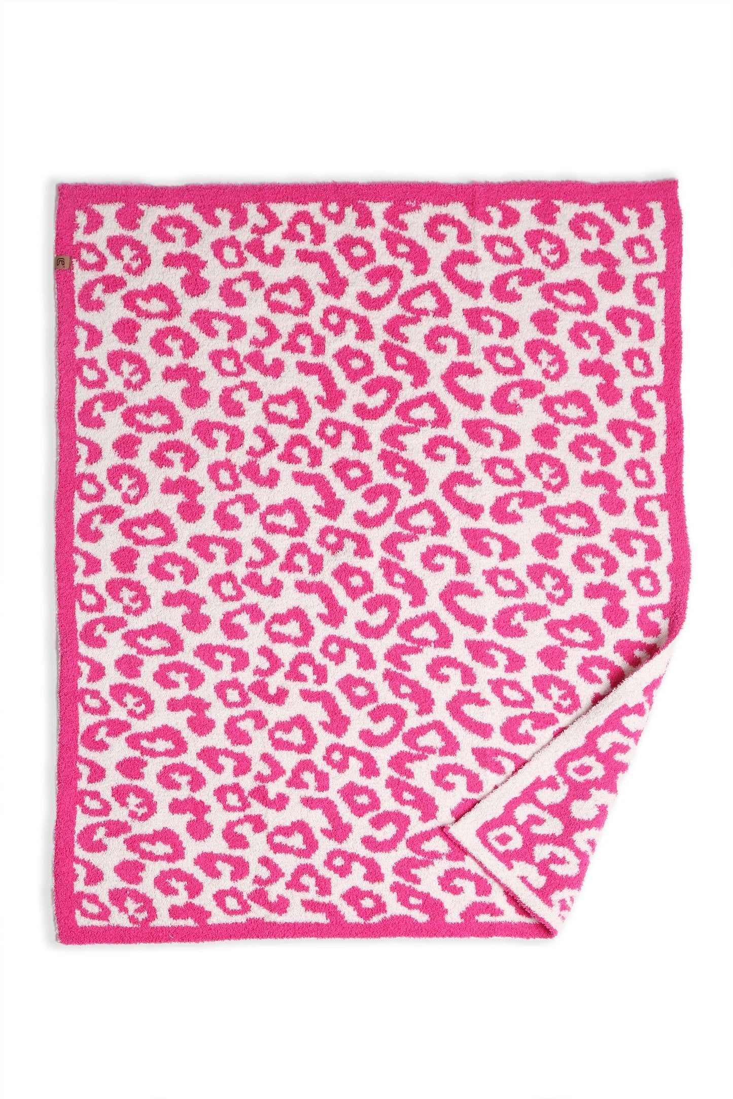 Prep Obsessed Wholesale - Luxury Cozy Kids Blanket - Fuchsia Leopard