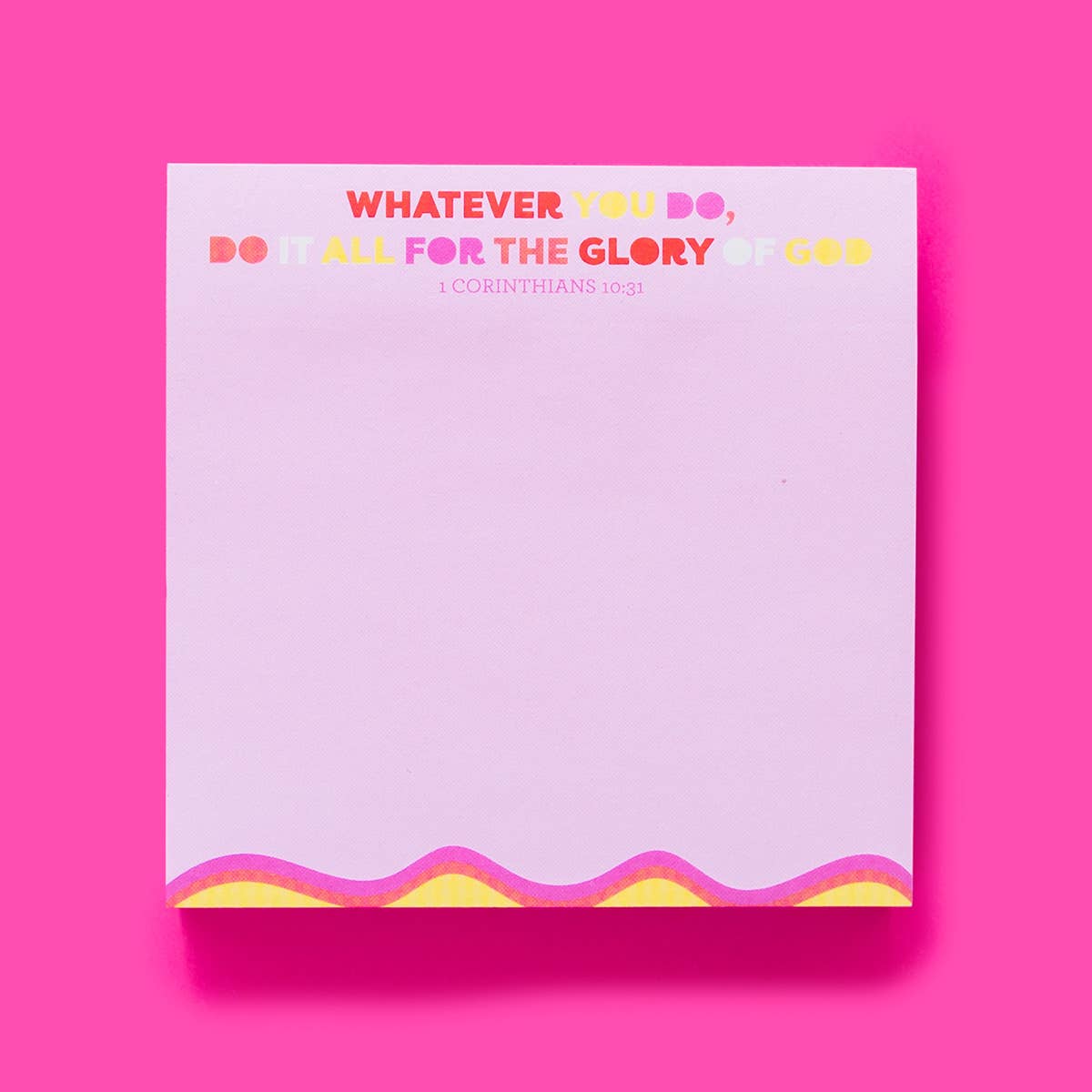 Taylor Elliott Designs - Sticky Notes Pad - Bible Verse
