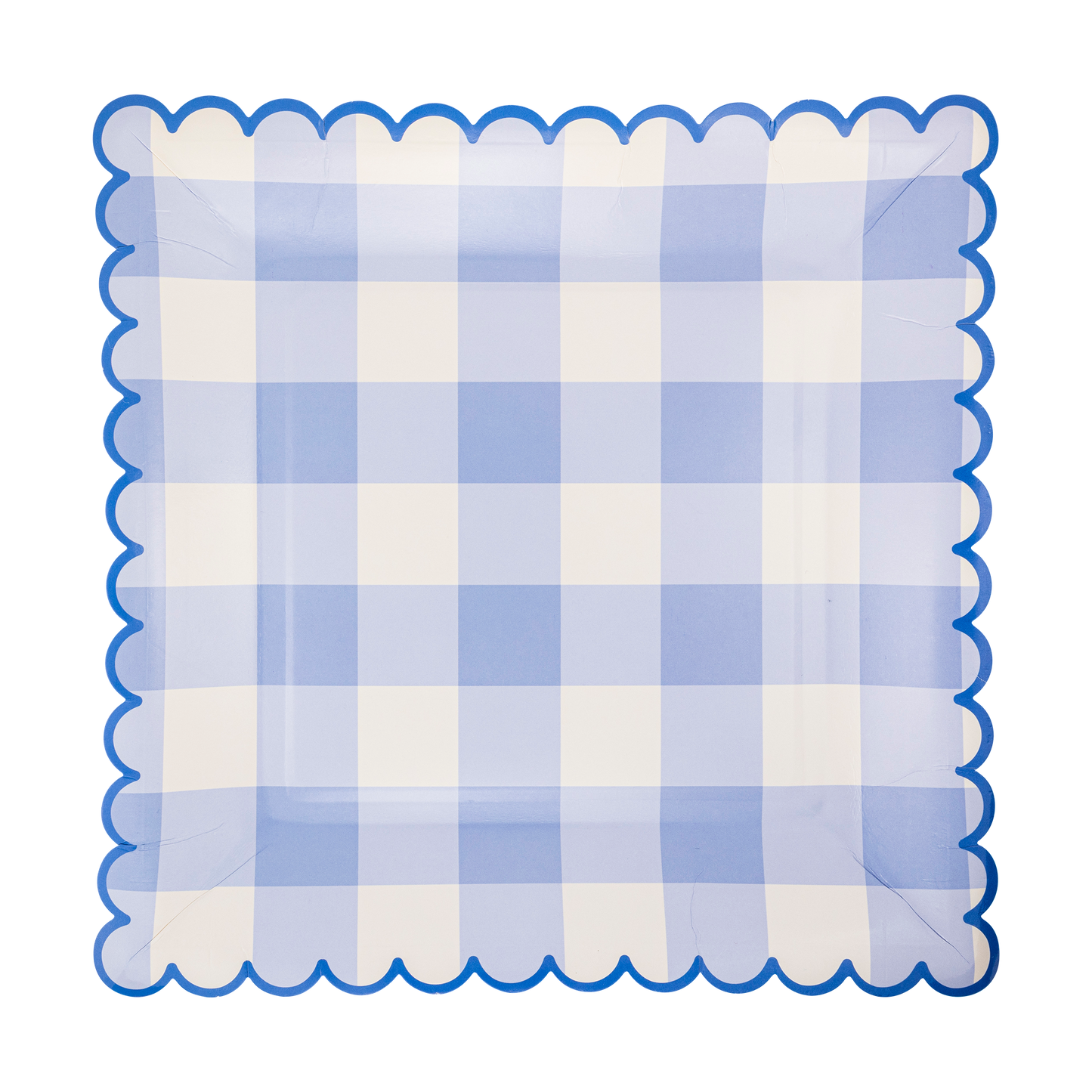 My Mind’s Eye - PLPL265 - Blue Gingham Paper Plate