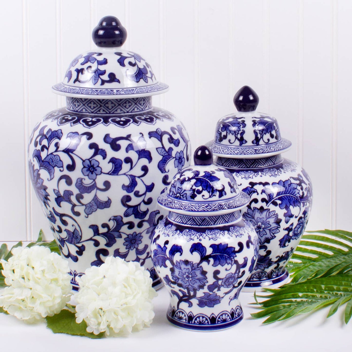 8 Oak Lane - Blue Chinoiserie Ginger Jar - Extra Large