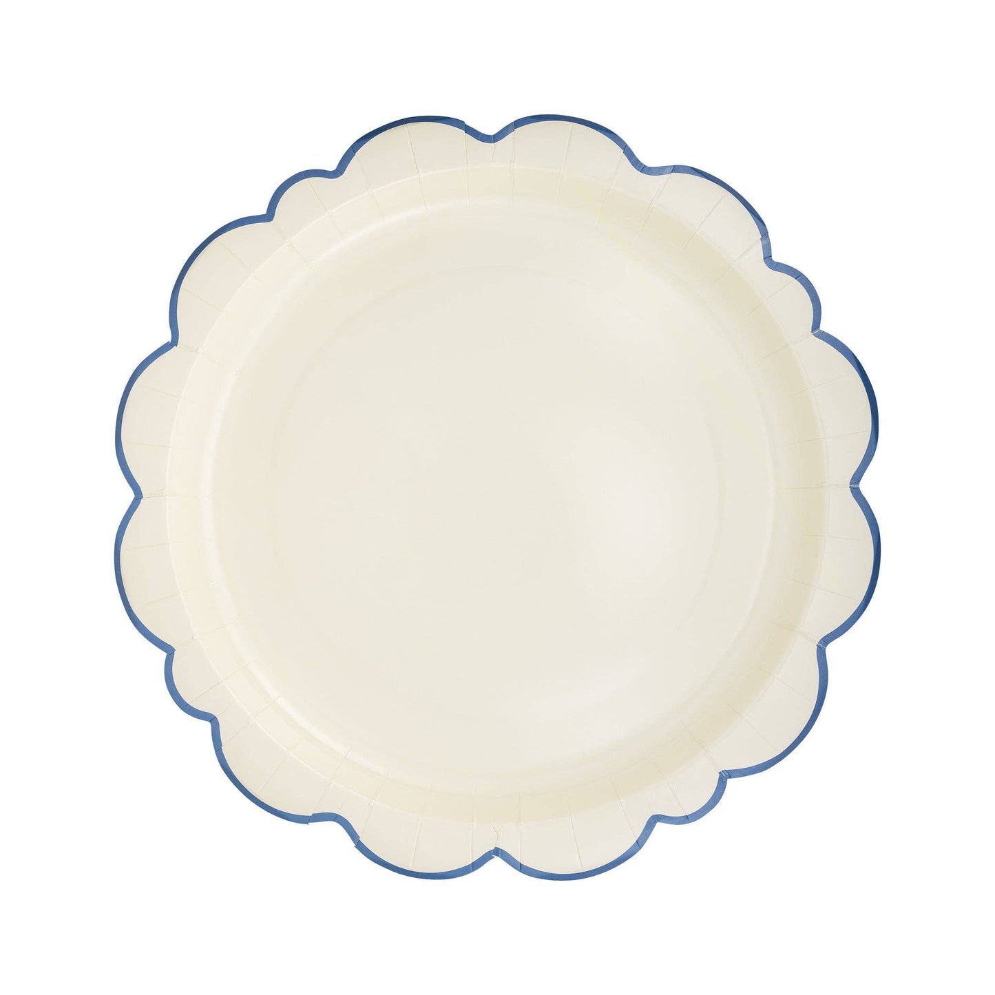 My Mind’s Eye - PEM1042 - Pembroke Cream with Blue Edge 12" Paper Plate