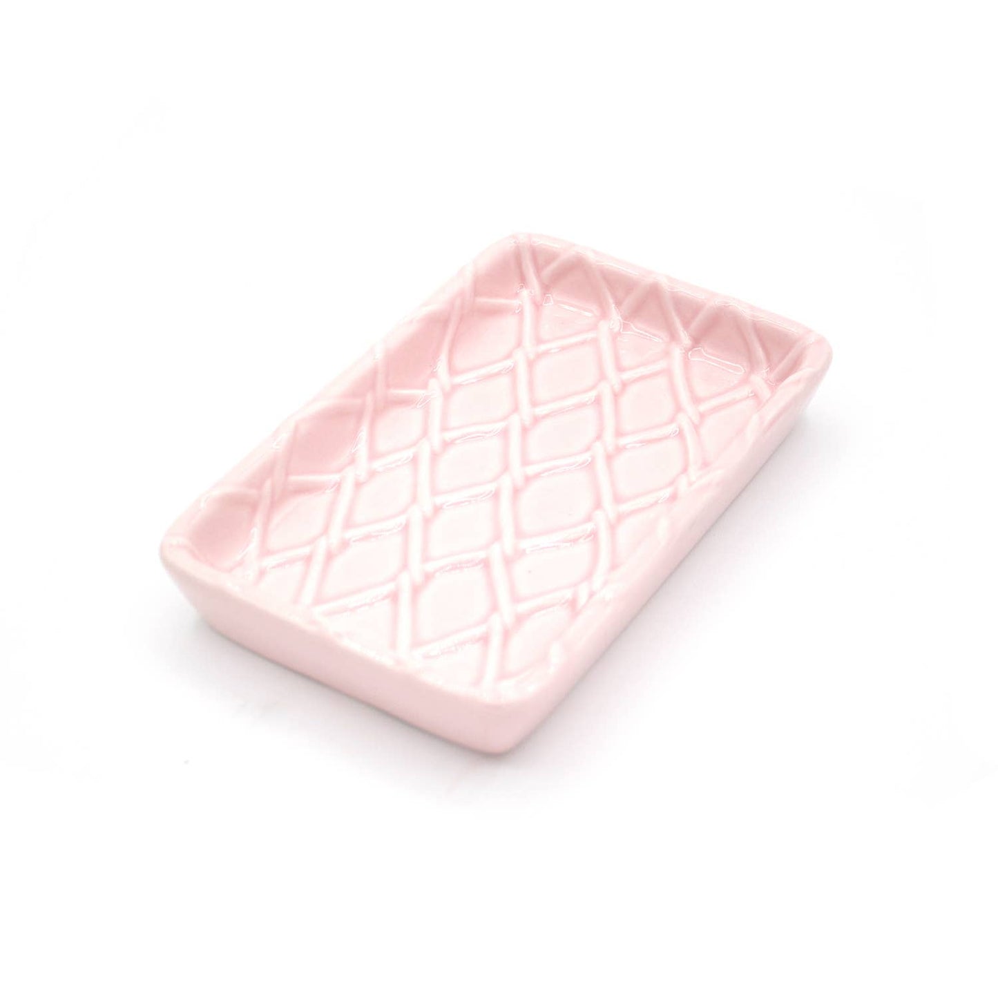 8 Oak Lane - Pink Textured Soap Dish