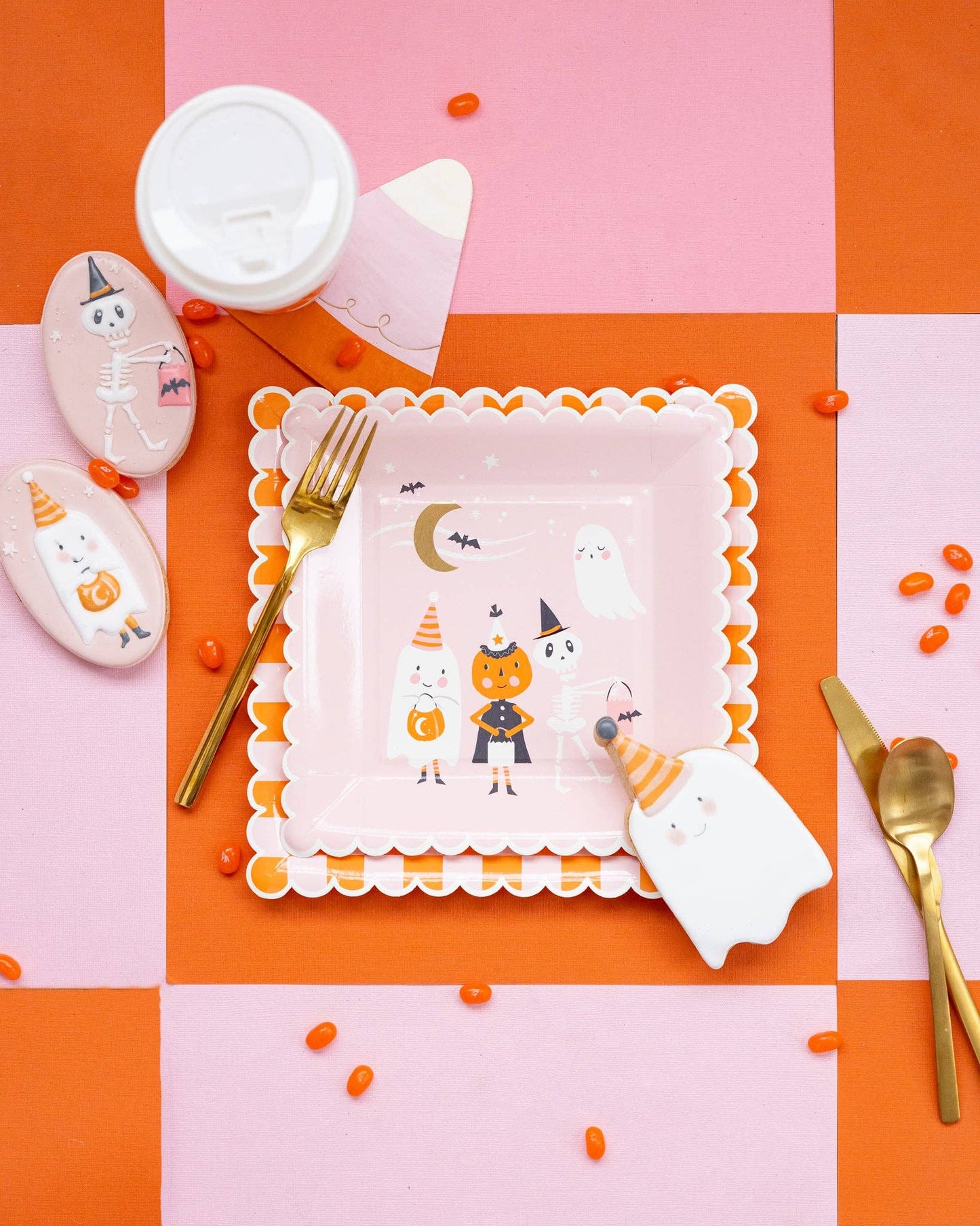 My Mind’s Eye - Ghoul Gang Candy Corn Cocktail Napkin