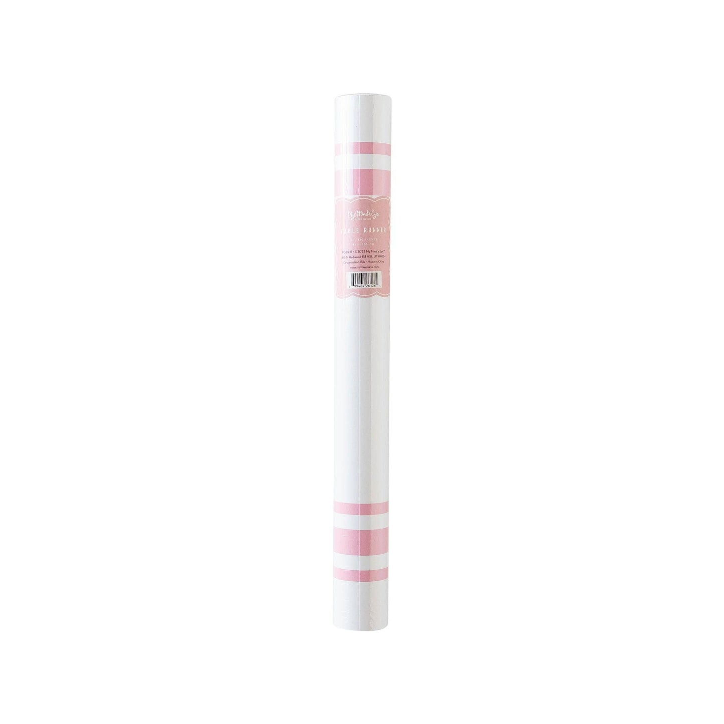 My Mind’s Eye - PGB921 - Pink Striped Table Runner