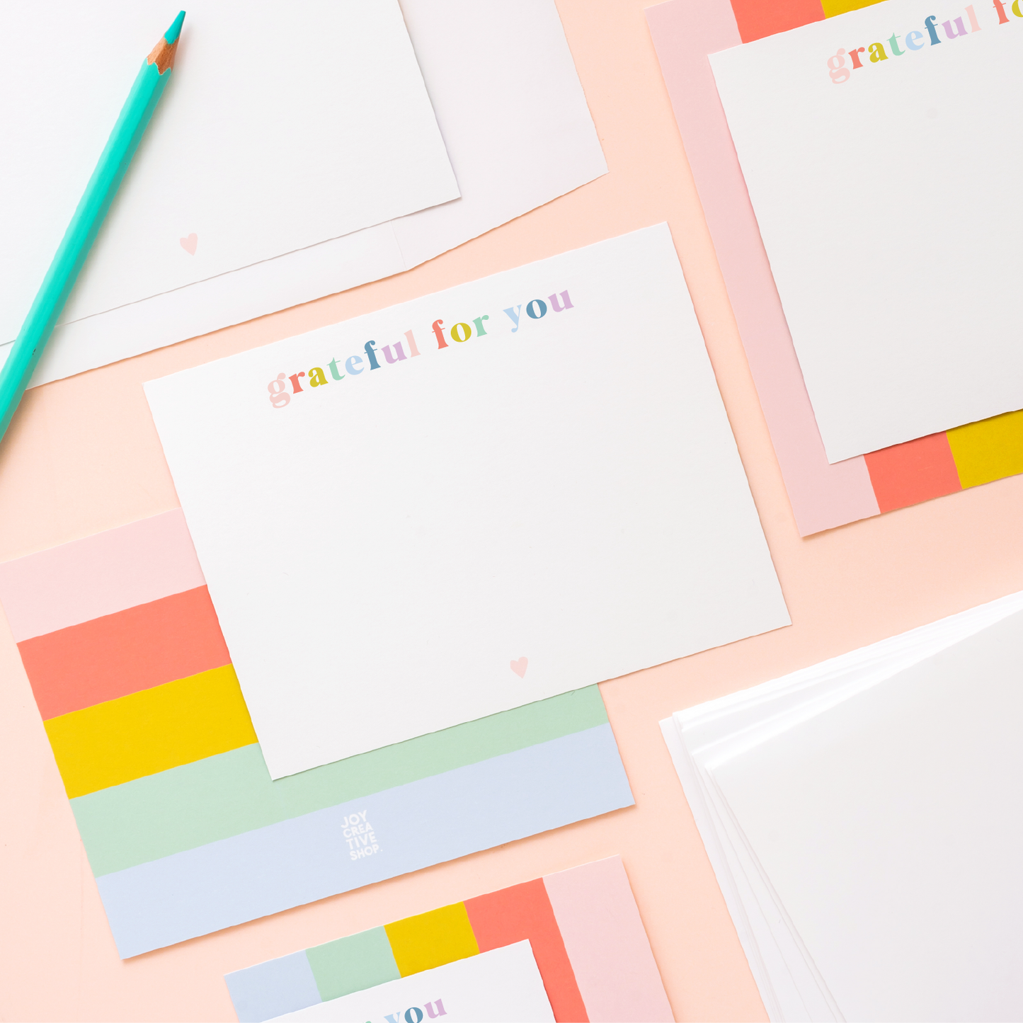 Joy Creative Shop - Boxed Notes - Grateful for you